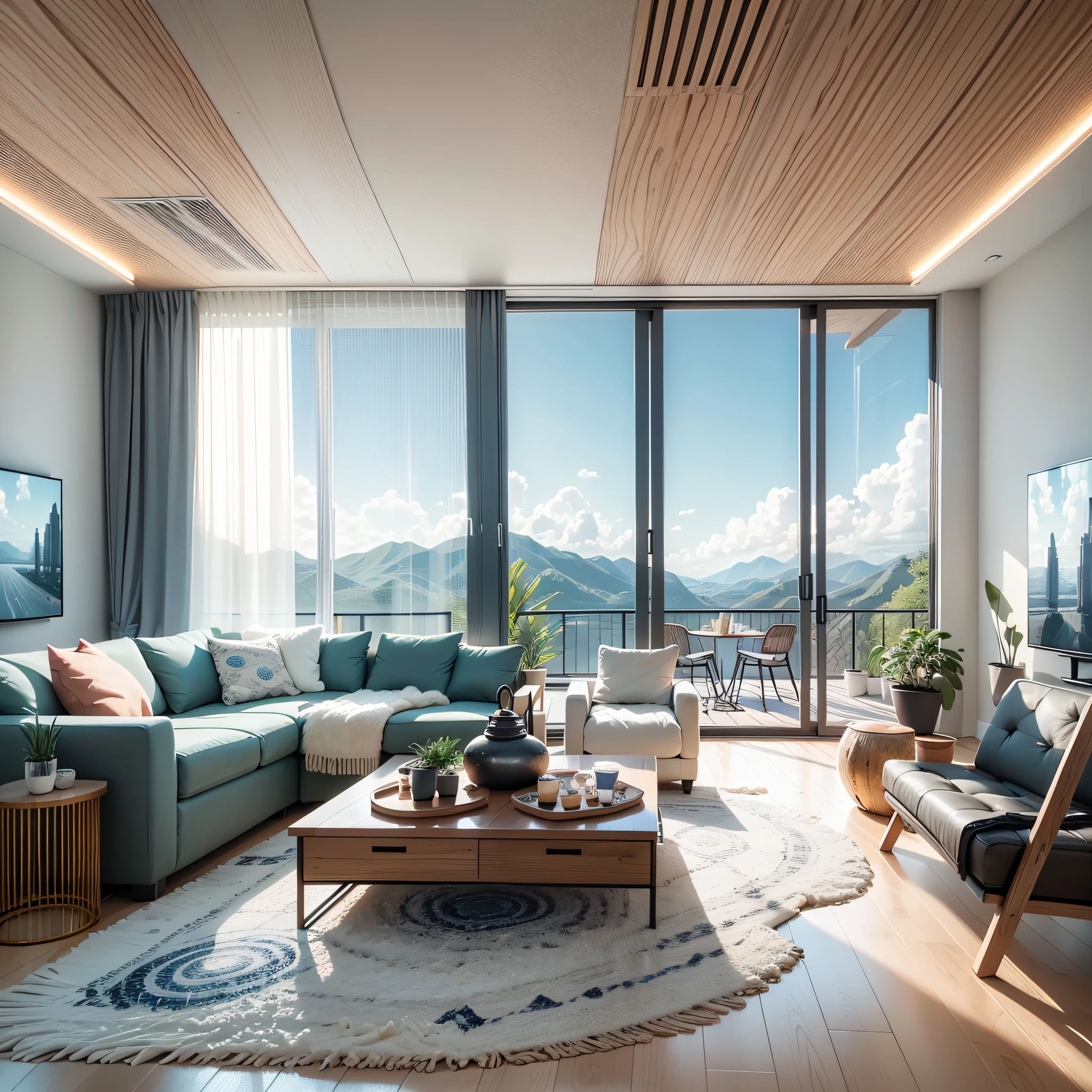 Streaming Room in realistic design --auto --s2