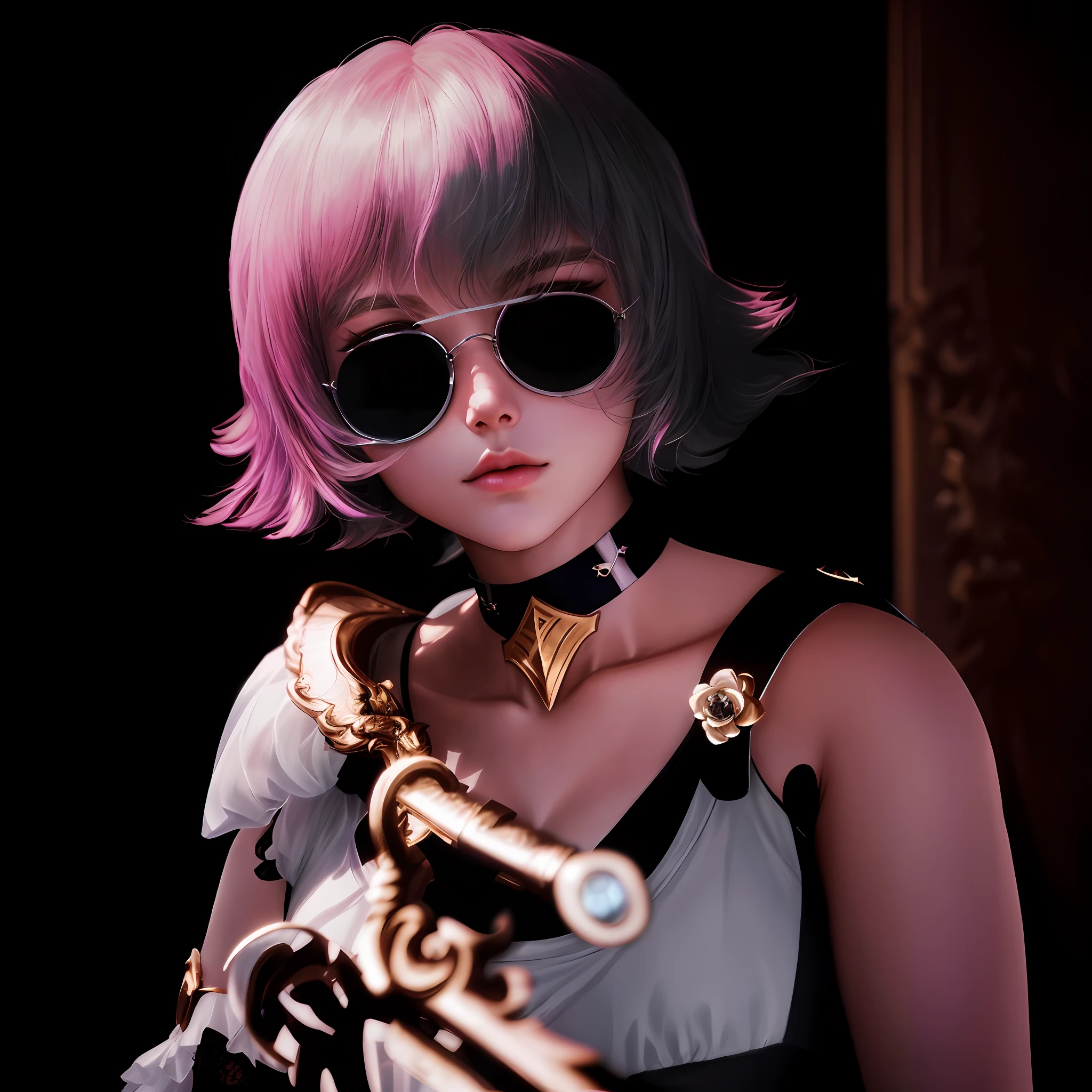 Unparalleled masterpiece, surreal 8K, perfect artwork, super detailed, best quality, masterpiece 4K wallpaper aesthetics, masterpiece, award winning artwork, official art, cinematic lighting. (Masterpiece: 1.3), (Best Quality: 1.1).
((1 girl)), (fine eyes and detailed face: 1.3), sexy pose, detailed lips, fine facial details, gorgeous costume, divine image, platinum trim, lustrous hair, delicate hair trim,
Sunlight, imposing, majestic and vast, white palaces white castles surrounded by fog.