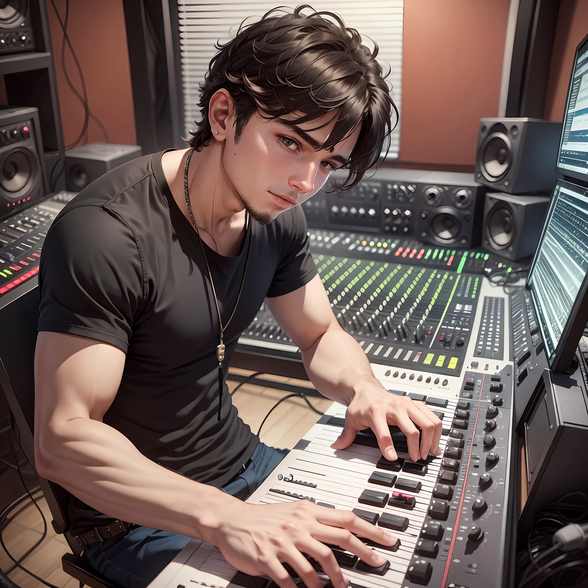 - The man operating a music studio, working hard to produce the next big musical sensation. When a young, talented singer walks into his studio, he knows he has something special on his hands and will do anything to help her become the next big star. --auto --s2