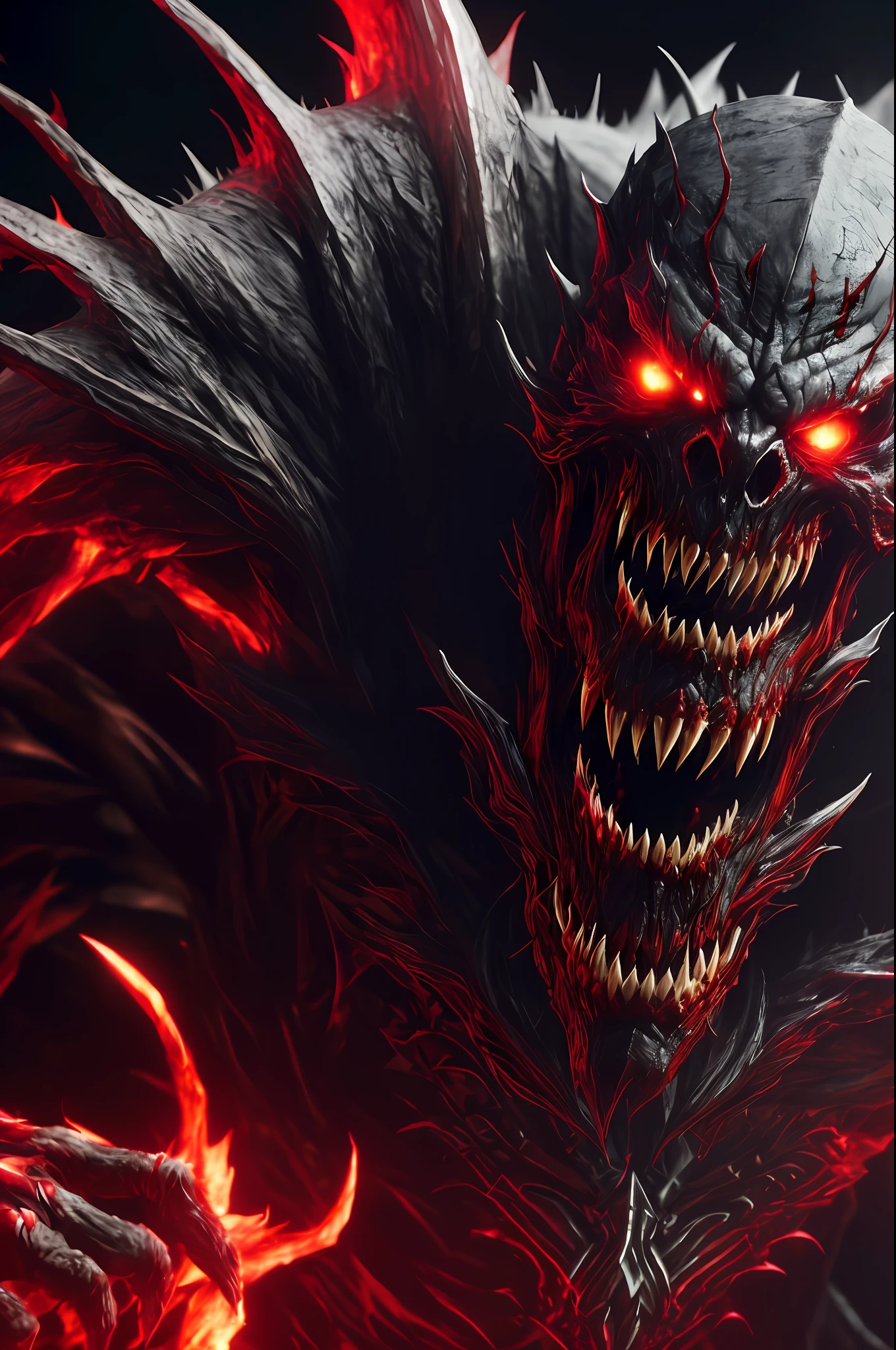 (Extremely detailed 8k wallpaper), a mid shot photo of a terrifying vampire fear elder, complex, highly detailed, and dramatic
