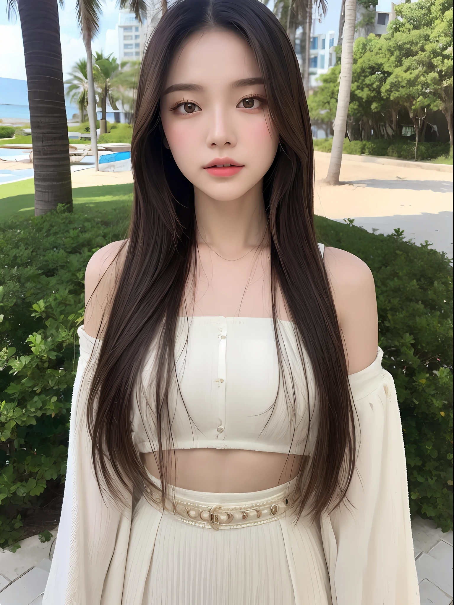 (A GIRL: 1.5), (lora:russianDoll:0.3), (lora:TaiwanDoll:0.3), (best quality, 8k, masterpiece: 1.3), focus 1.2, perfect body beauty: 1.4, perfect body beauty: 1.4, highly detailed face and skin texture, fine eyes, fine eyes, double eyelids, whitened skin, long hair, (round face: 1.5), (Fashion: 1.2), (Beach: 1.3)
