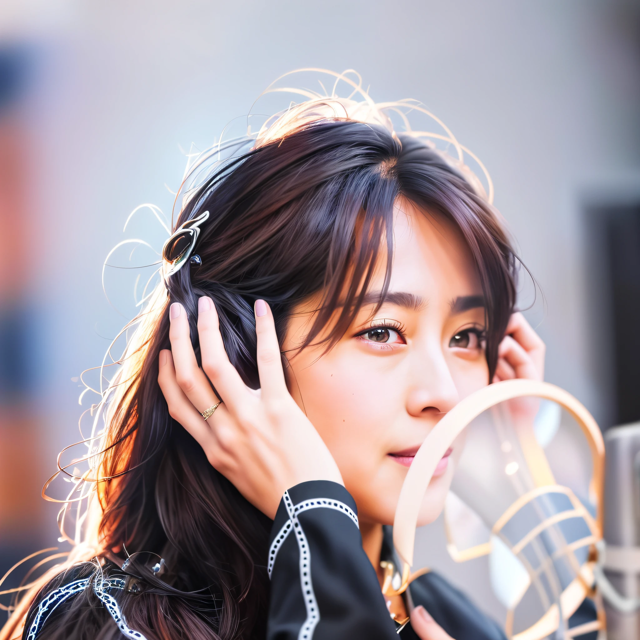 Masterpiece, best quality, ultra detailed, highres, High resolution, 4K, 4K portrait, 8K, 8K portrait, 16K, 16K portrait, Unity 8K wallpaper, extremely detailed CG, Realistic, Raw photo, Real person, Portrait photography, photorealistic, detailed skin, IZUMI SAKAI