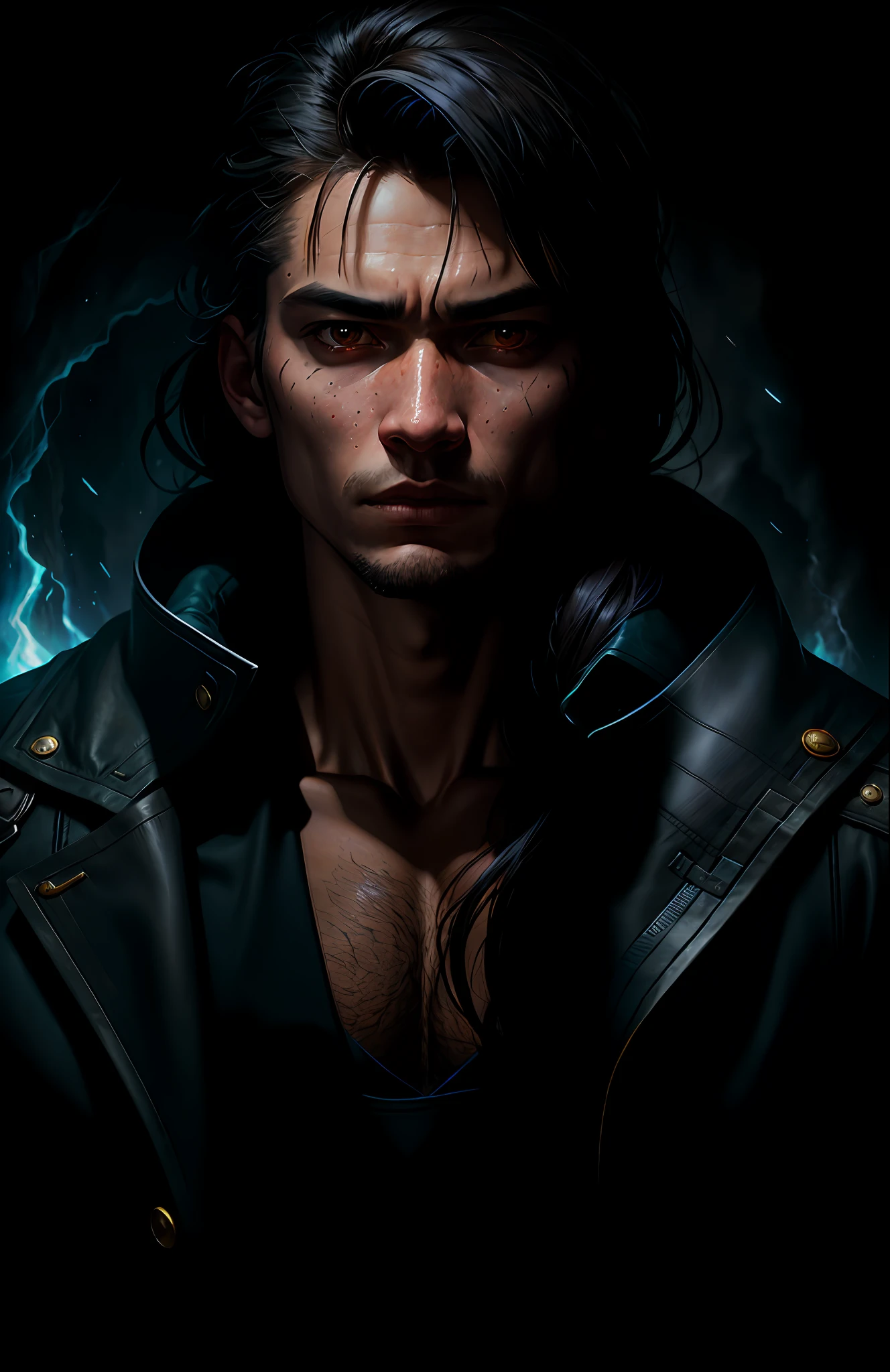 Dark, Deep Shadows, Rugged Award Winning Portrait Photos, Turning into Humans, Close-up of a Red-Eyed Man in an Overcoat, Son of Sparta, Sakimikan Frank Franzeta, Stunning Portraits of Hirase Jinyao, Astrilorne, Vigo, IG Model| Artgerm, Sylas, Sakimichan, inspired by Deltarrune's Kris, League of Legends characters (Face Focus: 1.5), (Storm: 1.2), (Waves: 1.3), Ocean, (Lighthouse Background: 1.5), (Cowboy Lens: 1.4), Looking at the Audience, Realistic, Masterpiece, Highest Quality, Backlight, (Lens Flower: 1.1), (Halos: 1.1), (Chromatic Aberration: 1.1), by Jeremy Lipking, by Antonio J. Manzanedo, nikon d850 film stock photograph 4 kodak portra 400 camera f1.6 lens rich colors hyper realistic lifelike texture dramatic lighting unrealengine trending on artstation cinestill 800