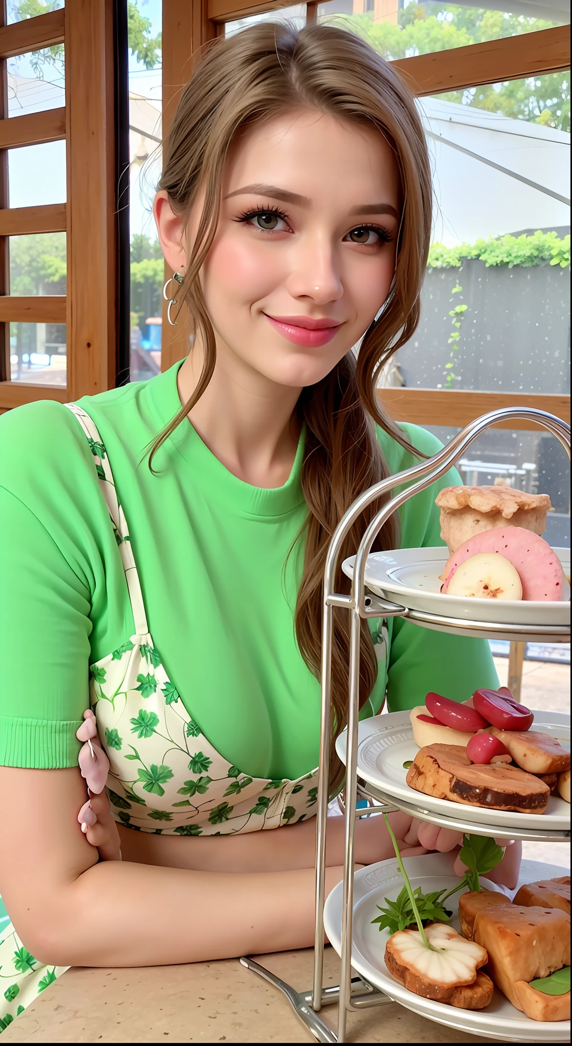 Photo of Ukrainian woman. Fits the face. 45 years old, sharp chin, photography, raw photo, masterpiece, highly detailed photo, DSLR, photorealistic 1.4, ultra high resolution, top quality, pink lips, perfect makeup, full body image, tall, tone, big, abs, cleavage, bright blue eyes, high nose, deep face, double eyelids, white, blonde, graying, cheeks and wrinkles around the eyes