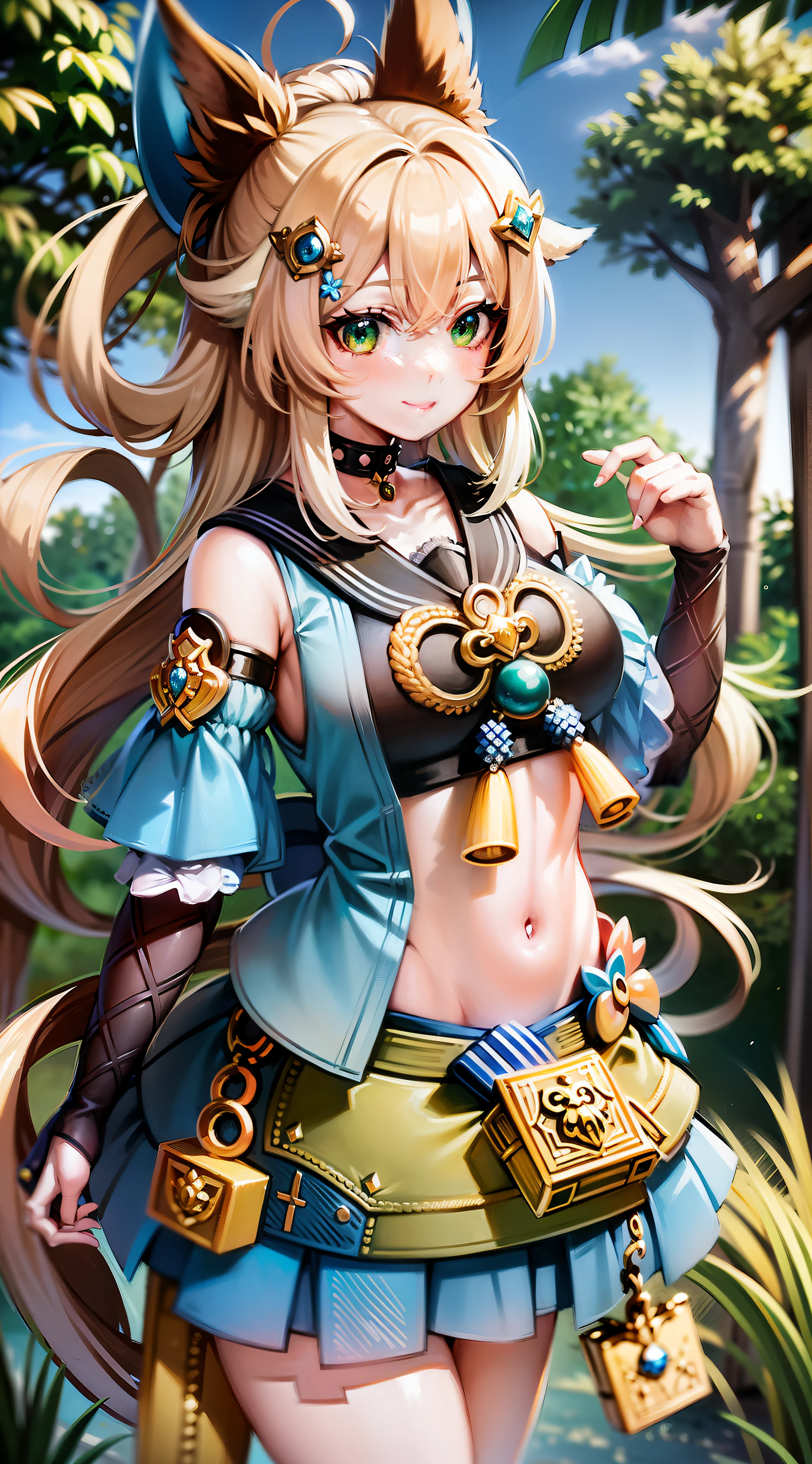 Masterpiece, best quality, girl, green eyes, official, two tails, paws, kirala, postman, (carrying the ordered package), light smile, 8k, hd, 5 fingers