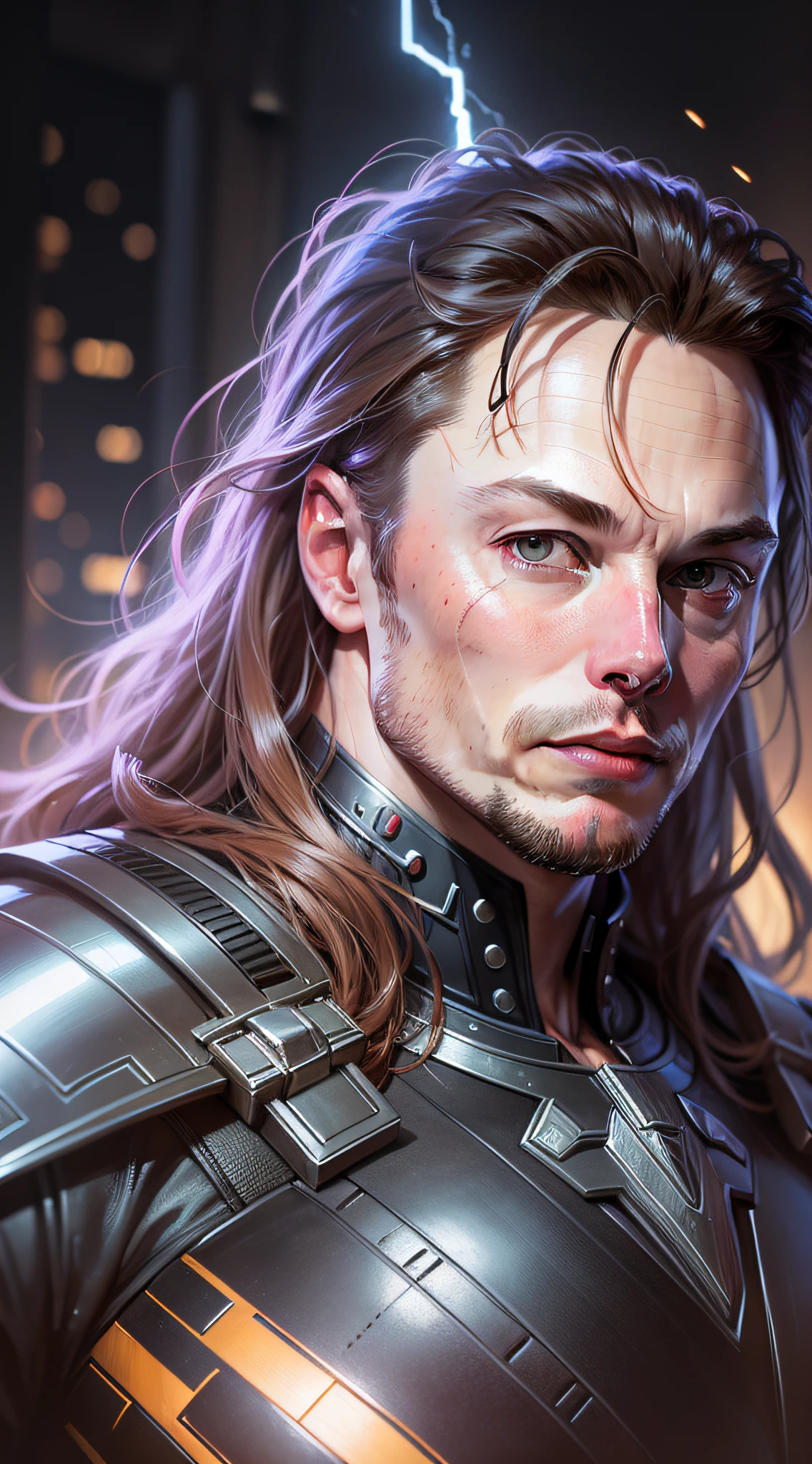 Elon musk as thor, realistic portrait, bitcoin cryptocurrency, symmetrical, highly detailed, digital painting, artstation, concept art, smooth, sharp focus, illustration, cinematic lighting, art by artgerm and greg rutkowski and alphonse mucha