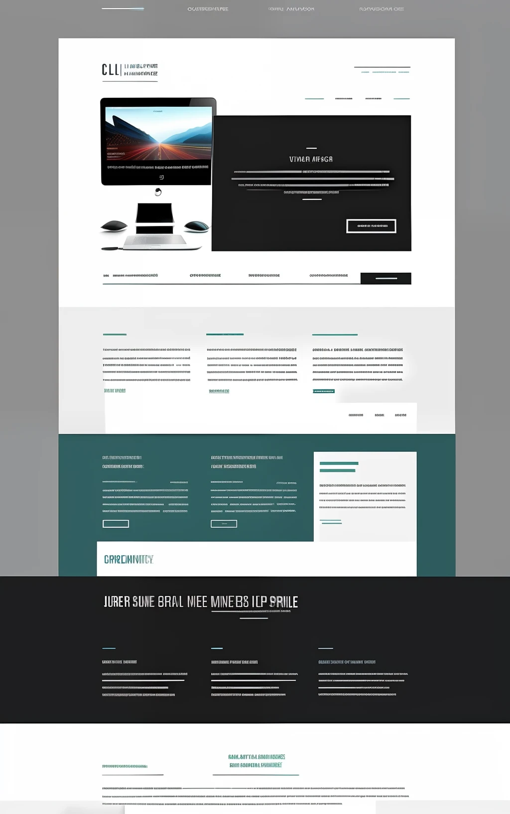 A high-resolution image featuring a clean and modern website design. The image showcases a visually appealing interface with smooth navigation and engaging visuals. The text emphasizes the professional and customized web development services offered, highlighting attention to detail and client satisfaction. Branding elements like the logo and consistent color scheme enhance visual recognition and credibility.