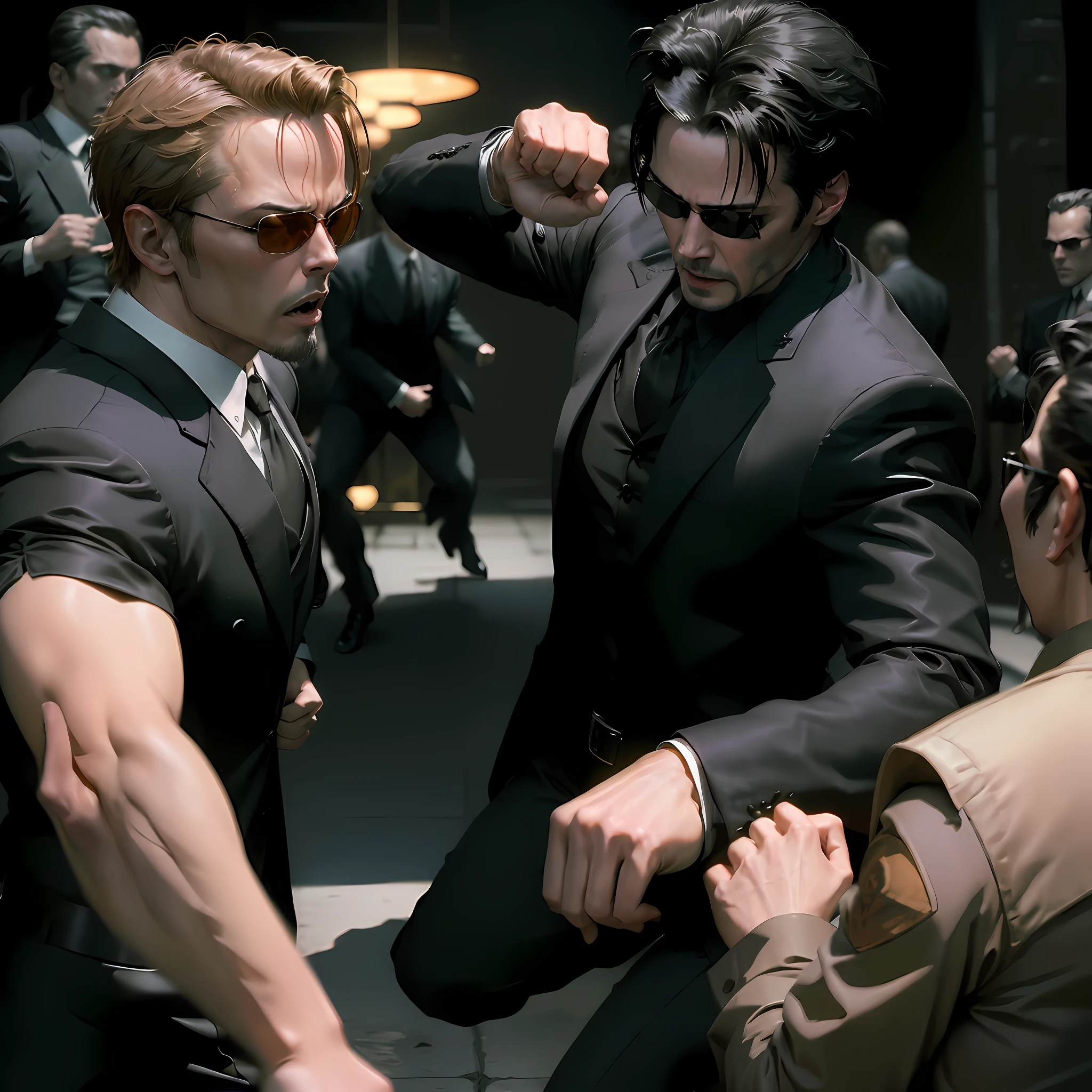 (((Keanu Reeves face como neo de The Matrix 1999))) face ,((melhor qualidade)), ((obra-prima)), (detalhada) fan art de (neo from the matix) face, ((neo de matrix face)), keanu reaves, the matrix (1999), óculos escuros, noite, 80mm, ((animação ocidental)), (neo the matrix (1999)), (cabelo curto), (Tokyo Street Nights), (((beardless))), (((Neo from The Matrix 1999))), (((young)))