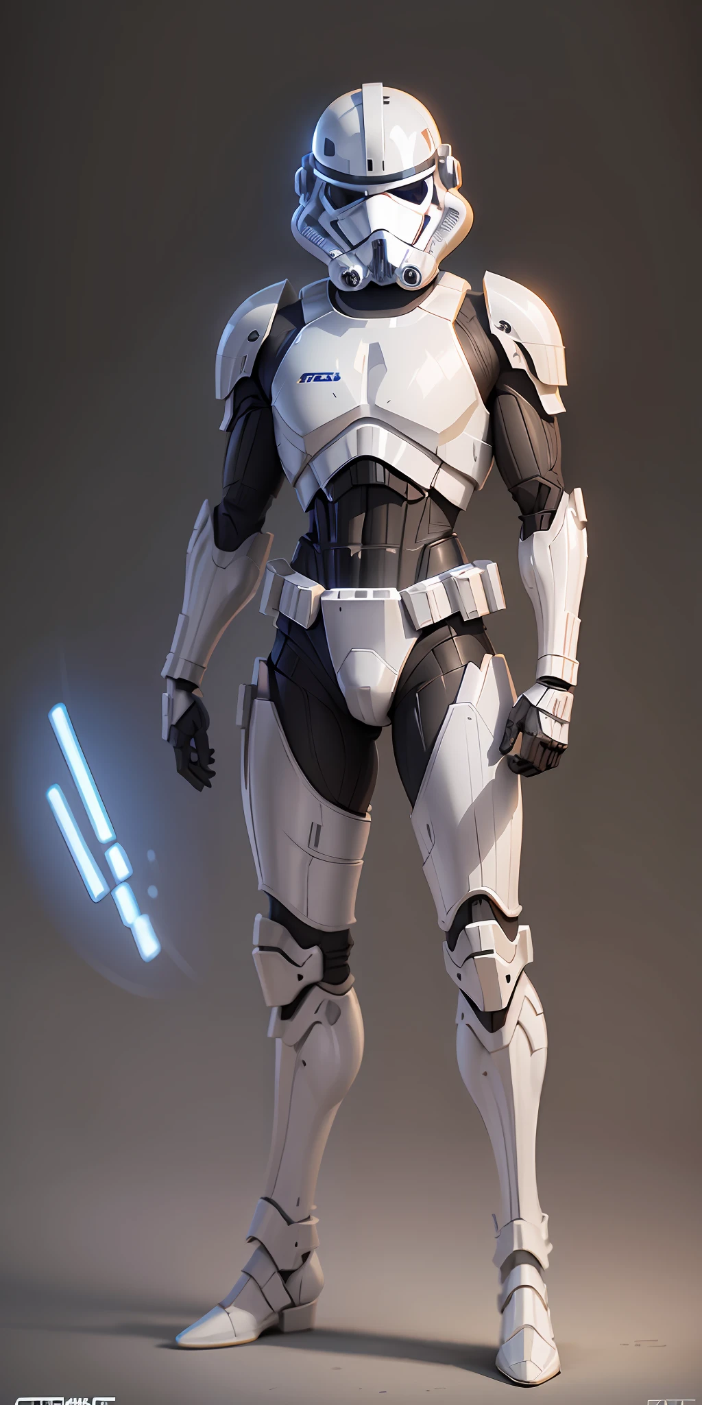 Knight Darth Vader from star wars, frontal, full-length, looking at the camera, facing the audience, standing pose, simple background, three-dimensional light, detailed full-body concept, sleek digital concept art, beautiful full-body concept art, art trend, full-length CGsociety,