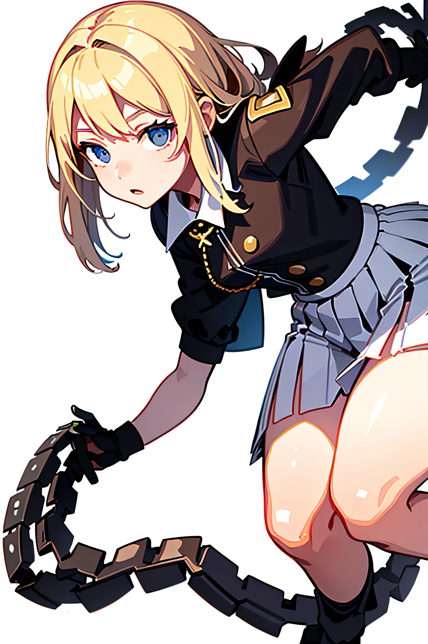masterpiece, (((highest quality)))), ((super detailed)), ((illustration)), ((((White_background, simple background)))), 1girl,blonde