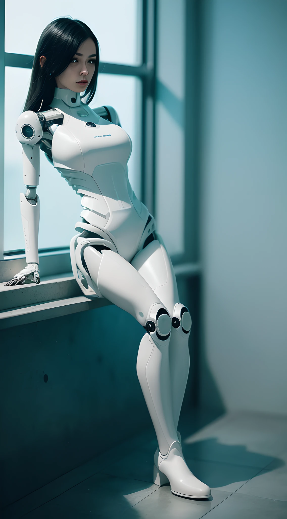 perfect female face, female robot, ceramic silhouette, robot, robot parts, cable, microchip, lace, bare spine, bare bones, exoskeleton, broken parts, bare internal organs, broken body, whole body, beauty, clean face, full face, fine face, lush hair, long legs, long calves, wedge boots, platform boots, in bed, inside the bedroom, studio soft light, edge light, very delicate, elegant, cyberpunk, surrealism, anatomy, 3d rendering, octane rendering, HR Giger style, 8k, best quality, illustration, very detailed, CG, wallpaper, fidelity, stunning, fine detail, masterpiece, best quality, official art, absurd, 150 mm