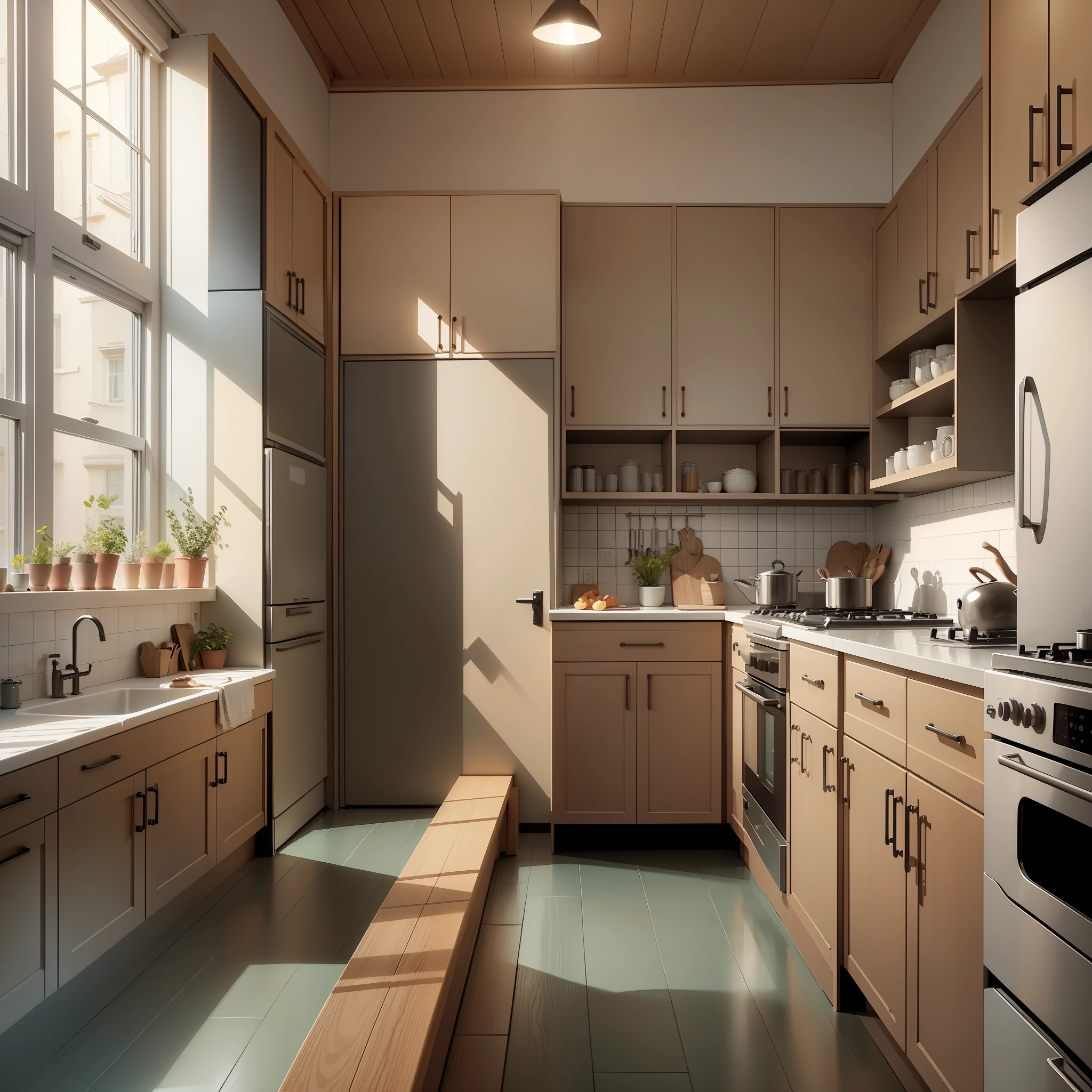 Kitchen flat hand drawn illustration style--c 10 --ar 2:3 --q 2 --uplight --s
750