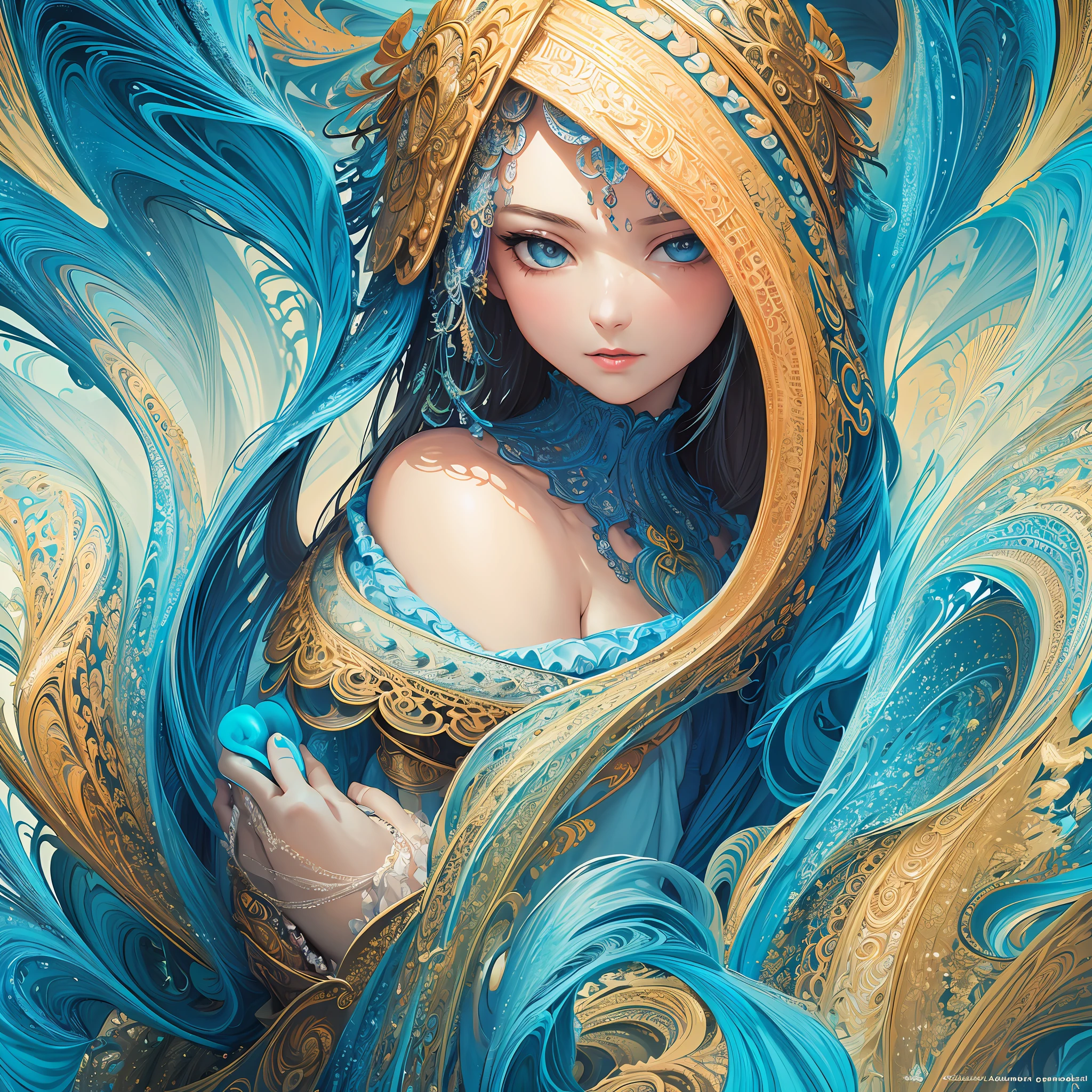 (masterpiece, top quality, best quality, official art, beautiful and aesthetic:1.2), (1girl), extreme detailed,(fractal art:1.3),colorful,highest detailed