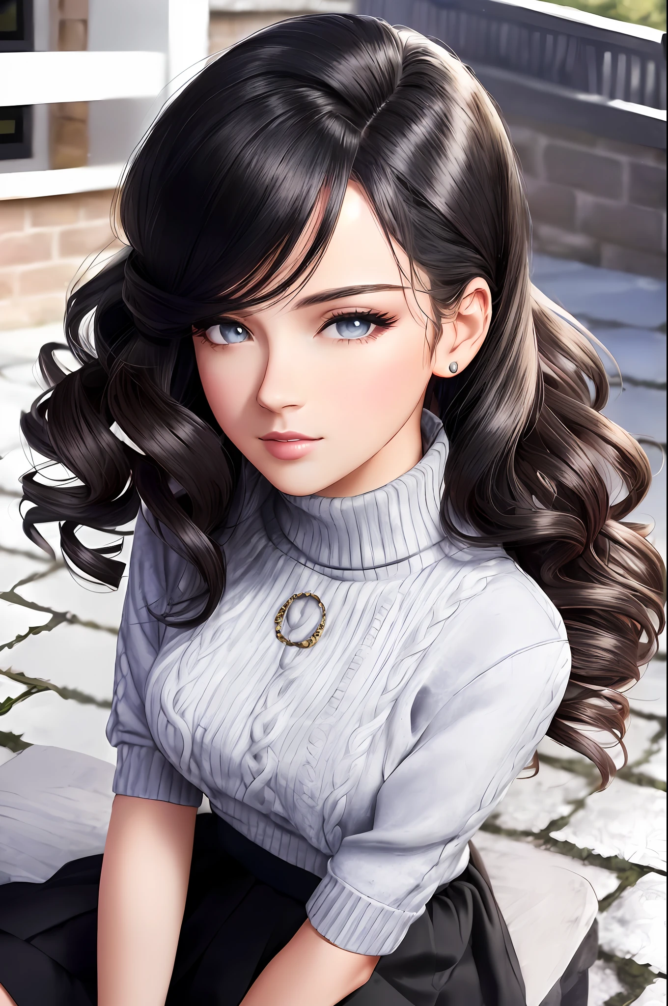 Country Street ,,, (Outdoor, Night: 1.5, Super Elongated Face, ((Realistic Lighting, Best Quality, 8K, Masterpiece: 1.3)),, (Masterpiece, Best Quality, Ultra Detail, HD), Perfect Face, Side Light, Glow Skin, (Bloom), (Glow), Lighting, Ray Tracing, A Girl, Lewd, Lewd Smile , Sitting on a Man, Black Hair, Sweater, Black Beautiful Eyes, Skirt, Dress, Hair Bow, Pink Skirt, Sit Straight, Bow, Lips, Turtleneck Sweater , cigarettes, curly hair, exposed chest, turtleneck, parted lips, jewelry, (masterpiece), (best quality), (super detail), (best illustration) (best shade), perfect lighting, perfect anatomy