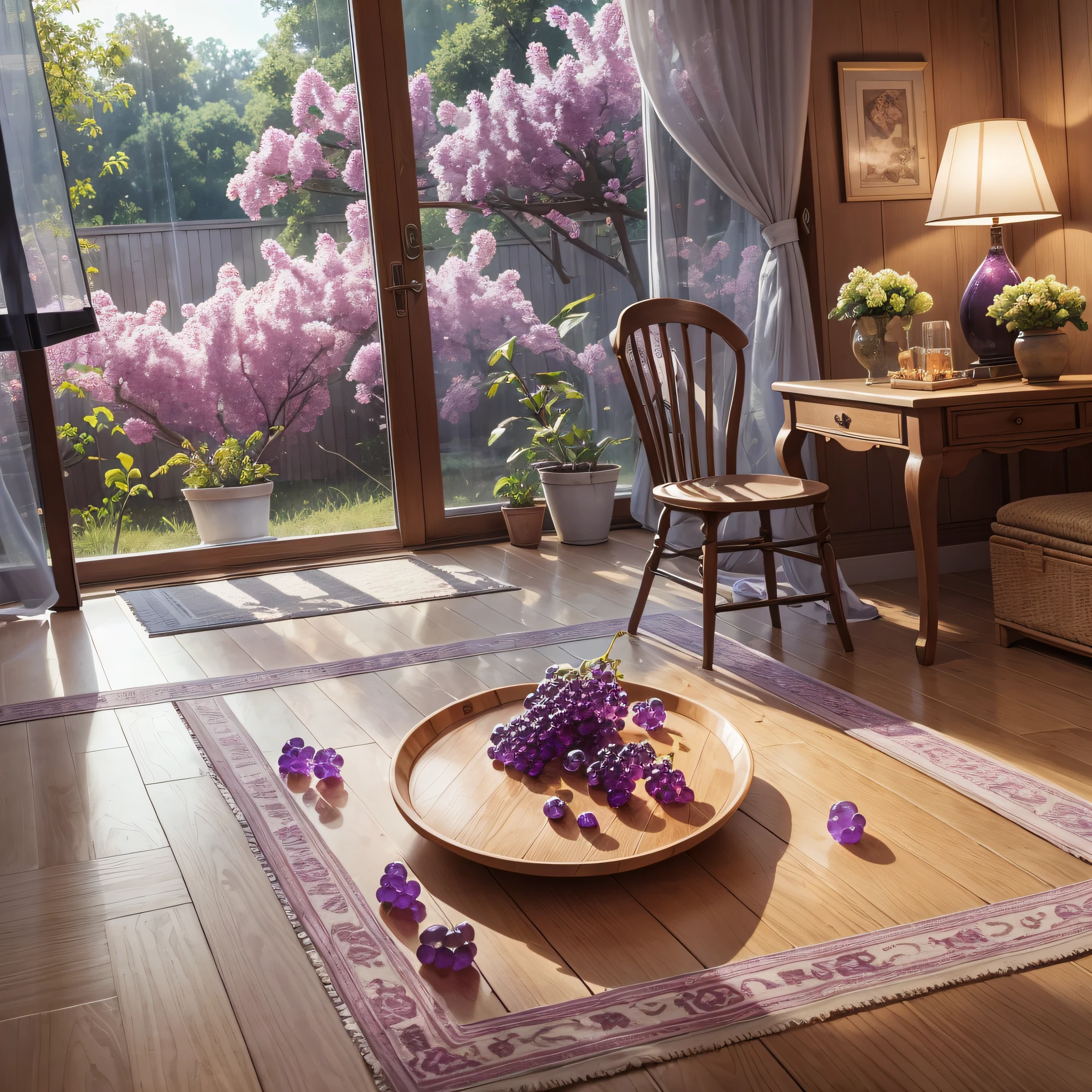 In an indoor scene with a fragrant and sweet taste of grape gummy --auto --s2