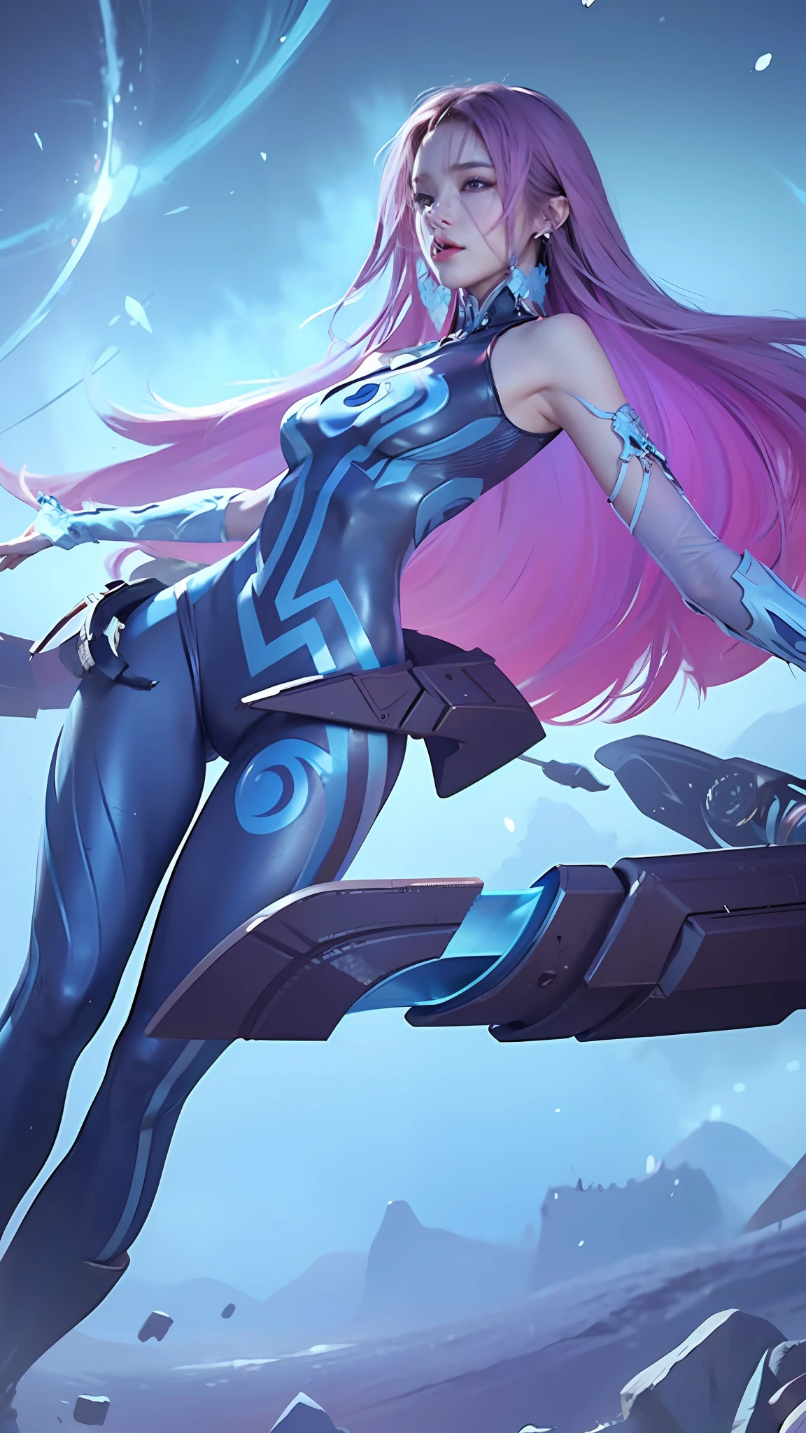 Best quality, masterpiece (large breast), detailed skin texture, detailed clothes texture, detailed face, super detail, 8k, intricate detail, 1girl, The color doesn't change