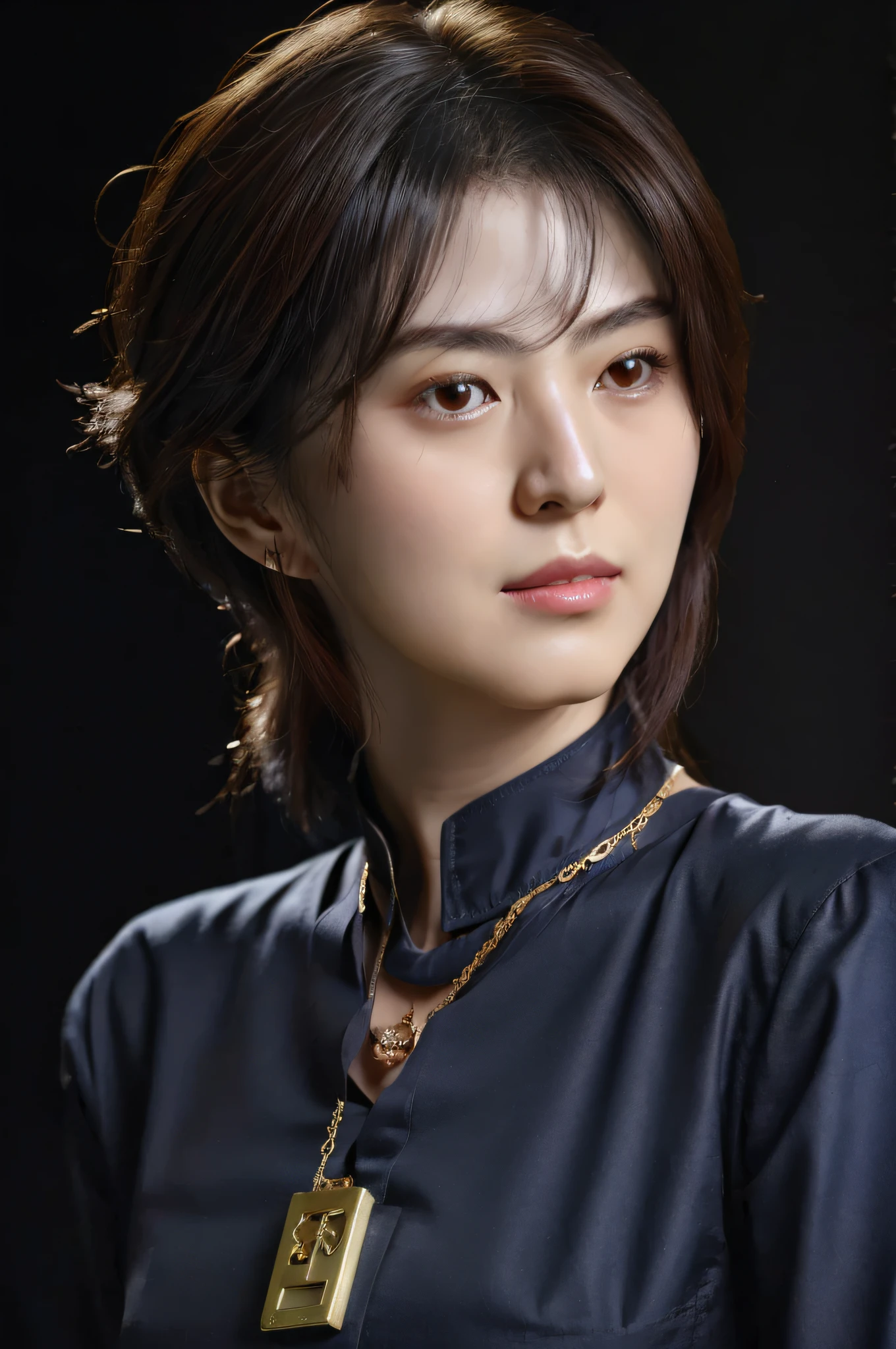 a close up of a woman with a necklace and a necklace, high quality portrait, stunning anime face portrait, by Leng Mei, 8k artgerm bokeh, masayoshi suto and artgerm, yanjun chengt, beautiful anime portrait, beautiful portrait image, anime girl in real life, by Ni Tian, by Fan Qi, sakimichan