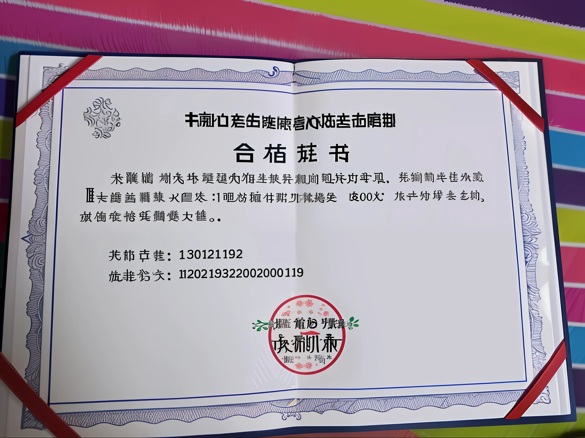 You only need to help me change two places, the other places must not have a little change, the first change of the three words of Chai Xiongchao to Jiang Hao, the second is to change the ID number column to 120102199807293235 this code