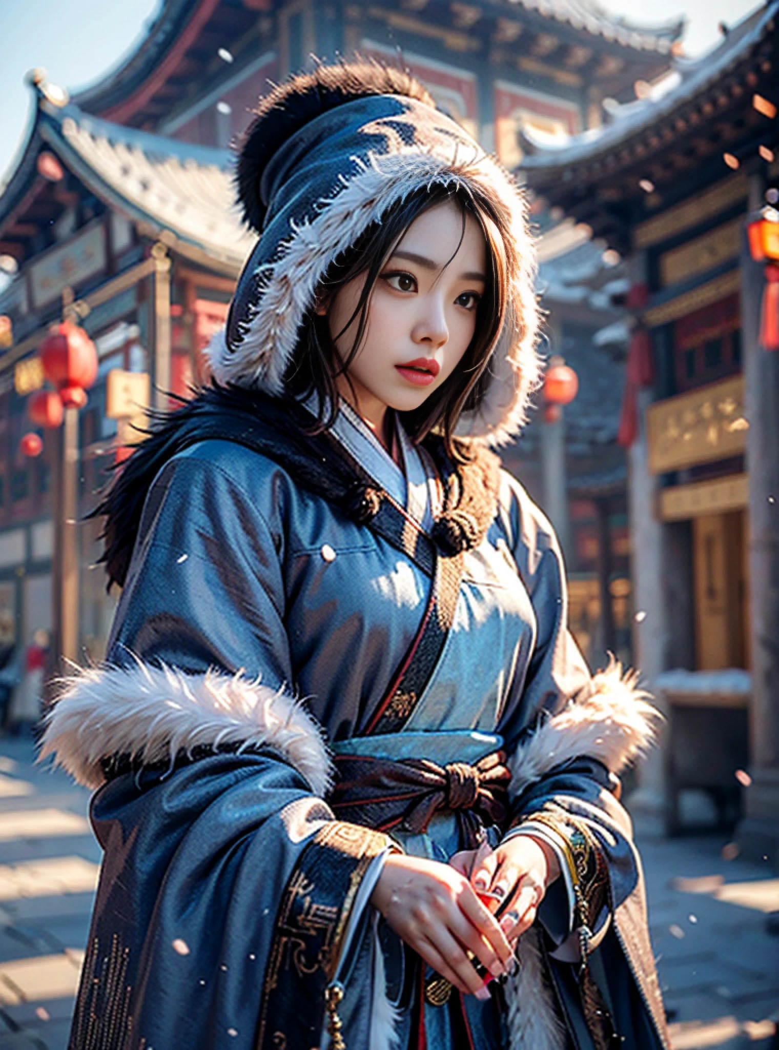 Fur sleeves