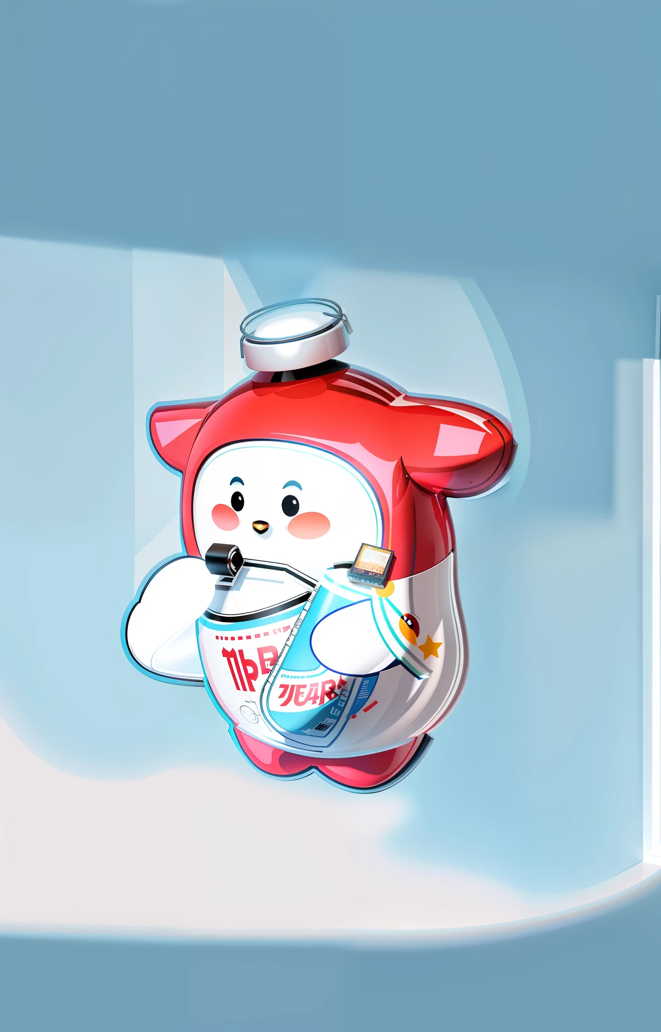 Mascot, three-dimensional, three-dimensional, light and shadow,