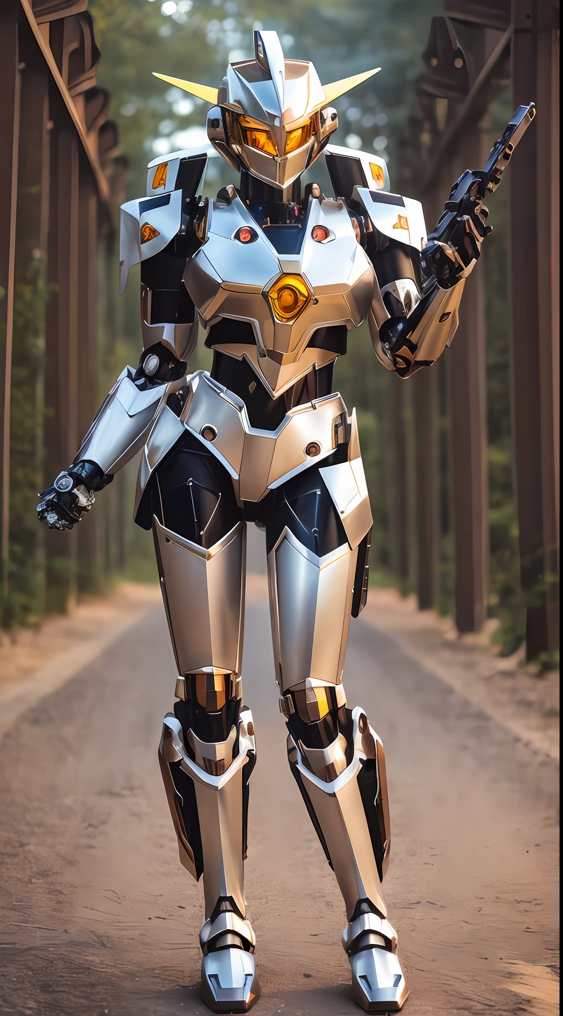 Best Quality, Masterpiece, 3D, 1Girl, ((Mecha)), (Original Photo: 1.2), Extremely Meticulous, Beautiful Meticulous Girl, Extremely Meticulous Eyes and Face, Beautiful and Meticulous, Light on Face, Cinematic Lighting, Full Body, Full Body Shooting, Looking at the Viewer --auto --s2