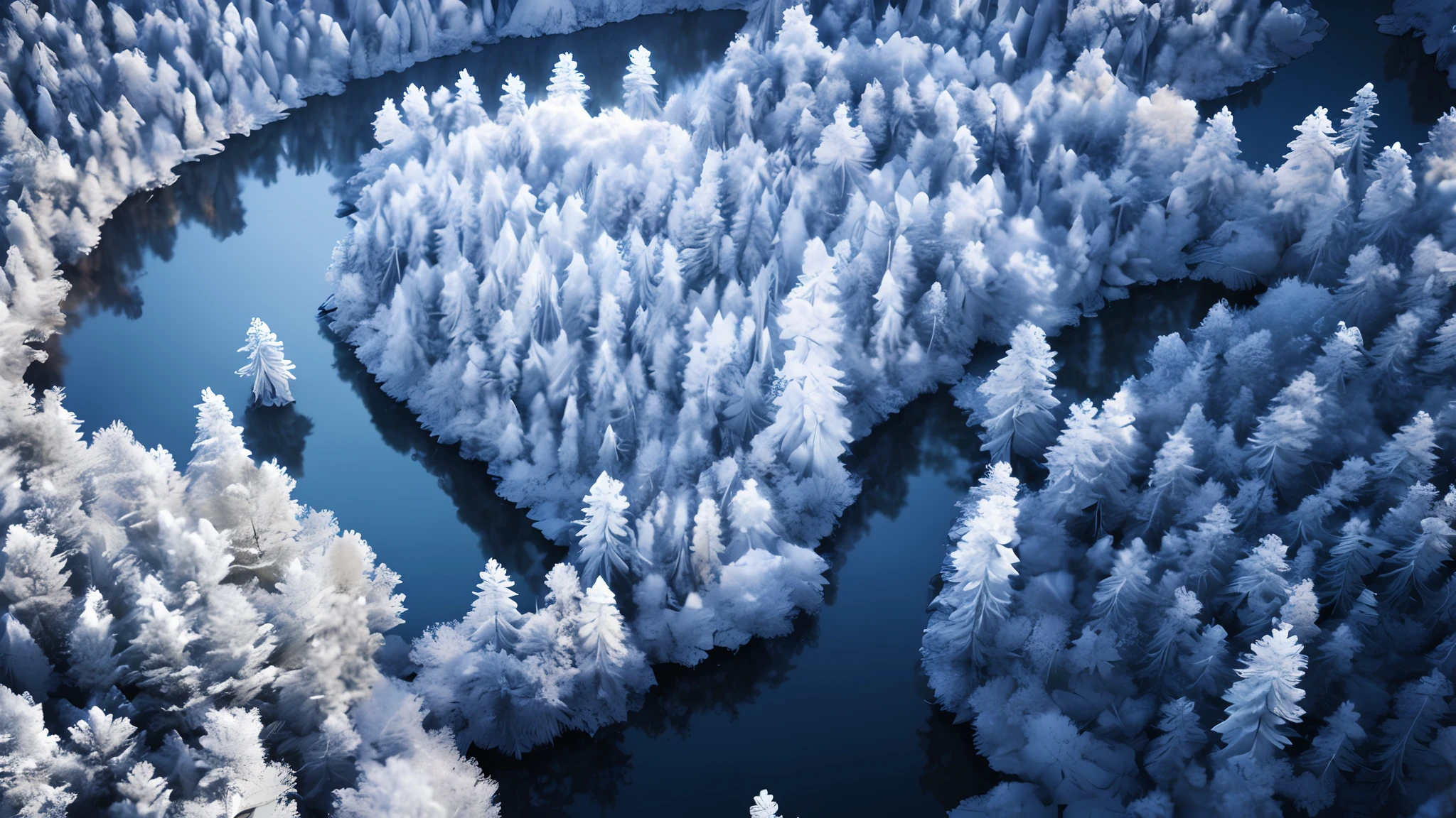 Masterpiece, highest quality, high quality, very elaborate CG Unity 8K wallpaper, taiga, silence, towering conifers covered with forest floor, severe cold, gentle beauty, snow, winter, mild summer, breeze, needles, branches, bokeh, depth field, HDR, bloom, chromatic aberration, photorealistic, very elaborate, popular in art stations, popular in CGSociety, complex, high detail, Dramatic, Art Midway