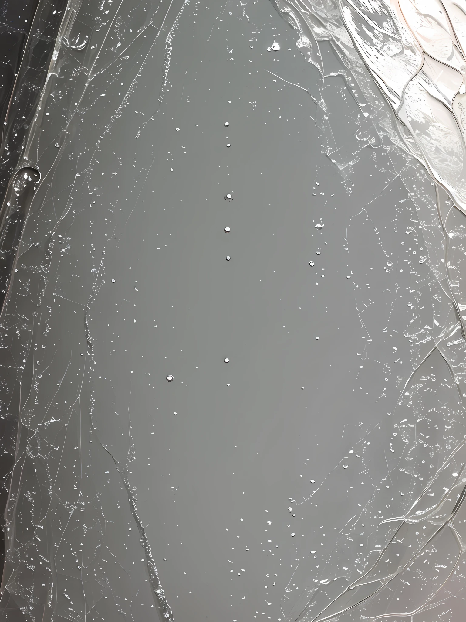 Wet, transparent
