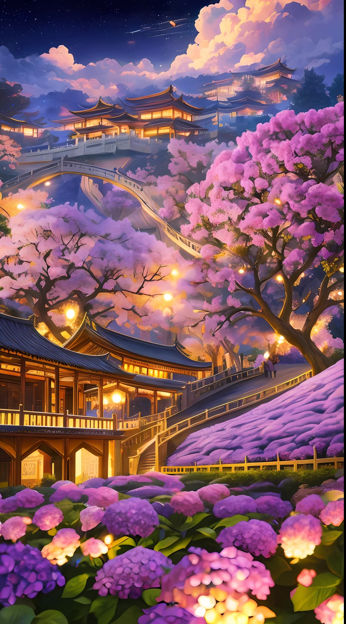 Paint (Strokes)+, Atmosphere, Complex, Clouds, Aspect Ratio 1:1, Ray Tracing, Bokeh, Smooth, (Color), (Detailed Complex Busy Background: 0.8), Hydrangeas, Repair Drone, (Evening: 1.4), Sharp Eyeliner, Intricate Details, Hands on Chinese Sword, Beauty, Flat Illustration, Landscape, Detail Love, (Ultra Detailed), Sky, Photon Mapping, (((Intricate Details)), Stern, (Peach Tree), Crowd --auto --s2