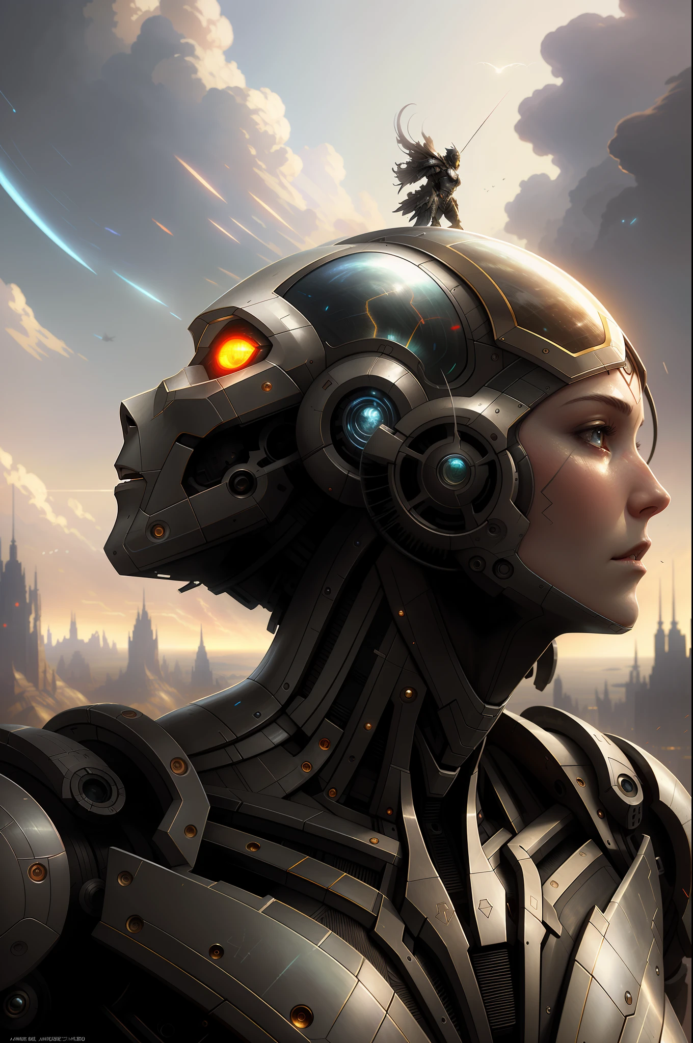 war between man and machine, hyper-realistic environment, Epic concept art war between man and machine, cosmic horror painting, elegant intricate digital painting artstation concept art by mark brooks and brad kunkle detailed war between man and machine, dark fantasy, intricate, elegant, highly detailed, digital painting, artstation, concept art, smooth, sharp focus, illustration, art by artgerm and greg rutkowski and alphonse mucha war between man and machine,!girl,!cocept art, detailed, volumetric, vibrant color scheme, rule of thirds, super detailed, 8k