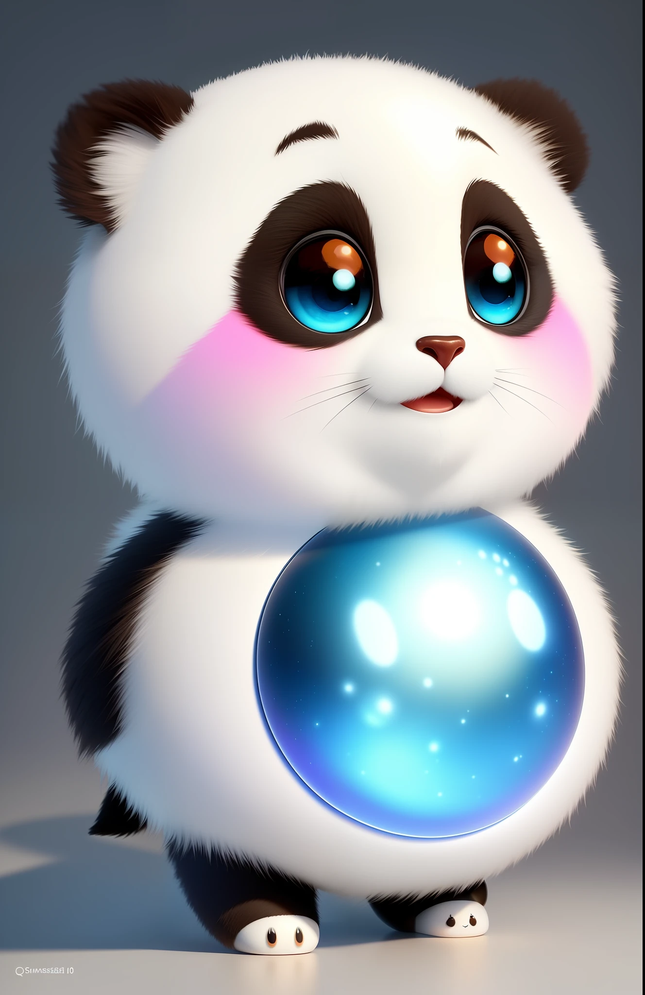 (Masterpiece), (Excellent), (Super Fine), (Full Body: 1.2), Super Cute, Baby, Pixar, Baby Panda, Big Bright Eyes, Fluffy, Smiling, Delicate, Fairy Tale, Incredibly High Details, Pixar Style , bright color palette, natural light, simple background with solid colors, octane render, trend on artstation, gorgeous, ultra wide angle, 8k, hd, photorealistic