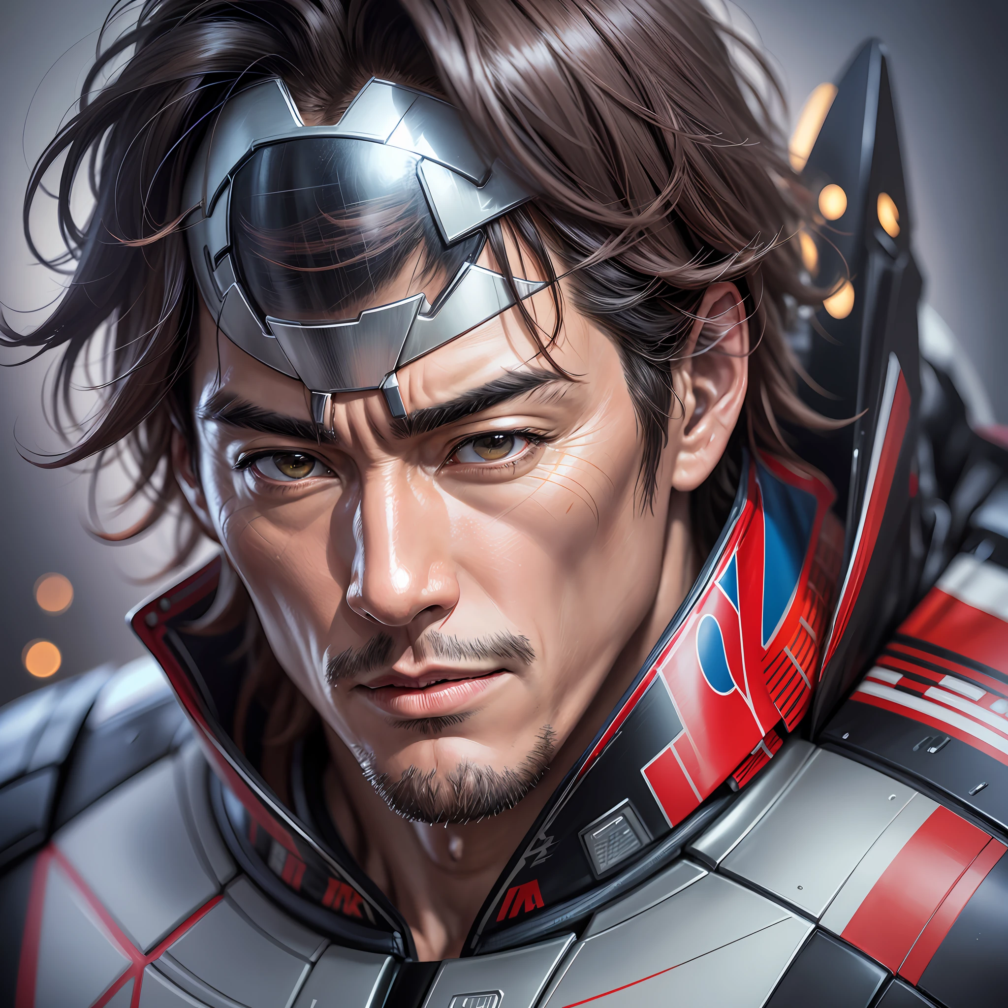 Takuya Kimura, Tarantino Ayrton Senna Style as Captain America 8k, High Resolution, Detailed Face, Detailed Face, Detailed Eyes, Detailed Suit, Marvel and DC Style, Hyper-Realistic, + Cinematic Plan + Dynamic Composition, Incredible Detail, Sharpness, Details + Excellent Detail + Night with Light + Perfectionism + Award-winning Realism ( (Ambient lighting)) --auto --s2