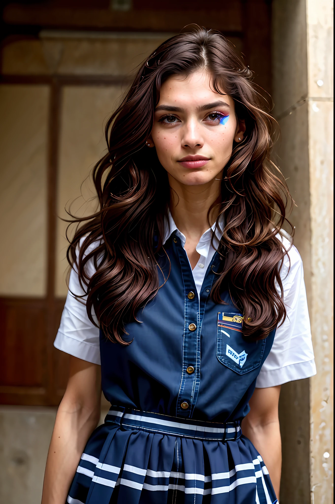 Martin Parr,
Facing the wall,
Big, (beautiful girl, makeup), (),
(Happy, Chocolate Hair, Flohawk, Side Rock, Singapore, Day 1.1),
, 16k resolution, depth of field, khaki pants, striped shirts, boat shoes,
Look at the viewer,
(RAW Photos, CG Unity, Photos, Ultra Realistic Details, Sharp Focus, Detail Skin, 4k, High Resolution, Masterpiece, Best Quality: 1.1),
(Realistic, Photorealistic: 1.37)
(8k, 4k, UHD, High Definition, Professional, Movie, Movie, Dramatic, Noise), (Detail Background: 1.25), Bokeanamorphic Depth of Field Blur Background,