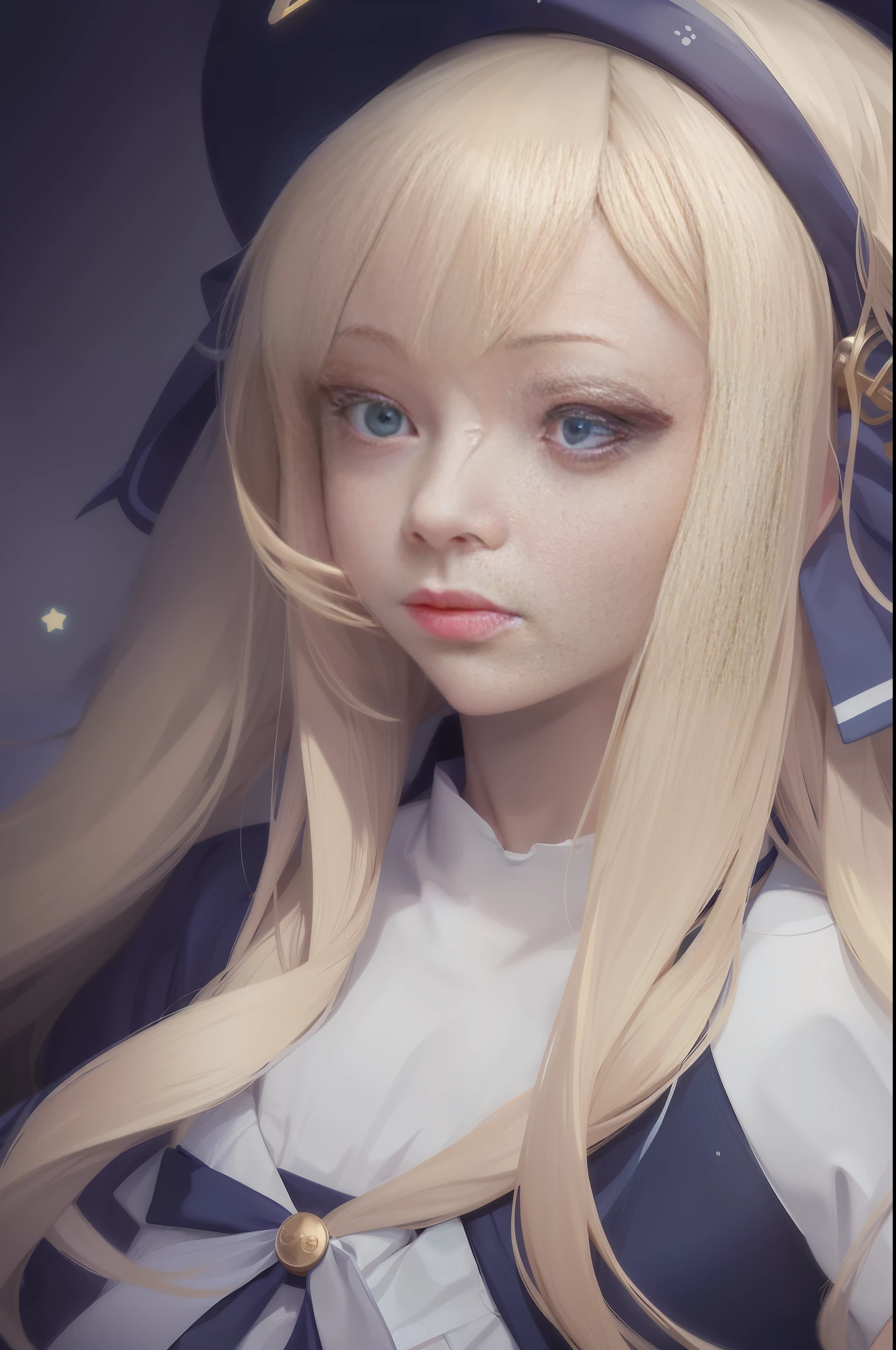 anime girl with long blonde hair and blue eyes wearing a sailor outfit, detailed portrait of anime girl, beautiful anime portrait, portrait anime girl, soft anime illustration, artwork in the style of guweiz, cute anime girl portraits, detailed digital anime art, cute anime girl portrait, kawaii realistic portrait, guweiz, anime girl portrait