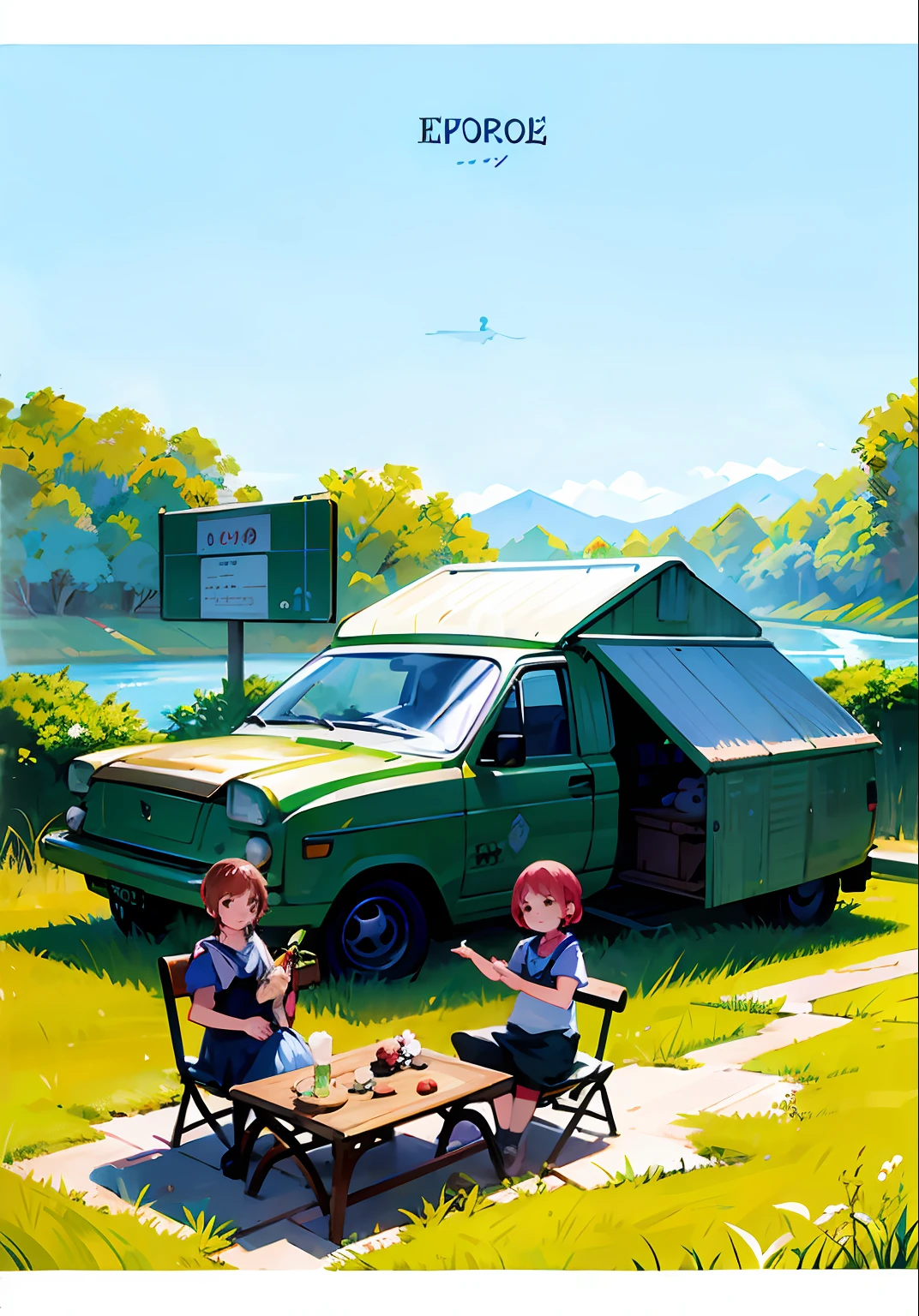 children playing ball on the grass in the park and parents taking care of them
