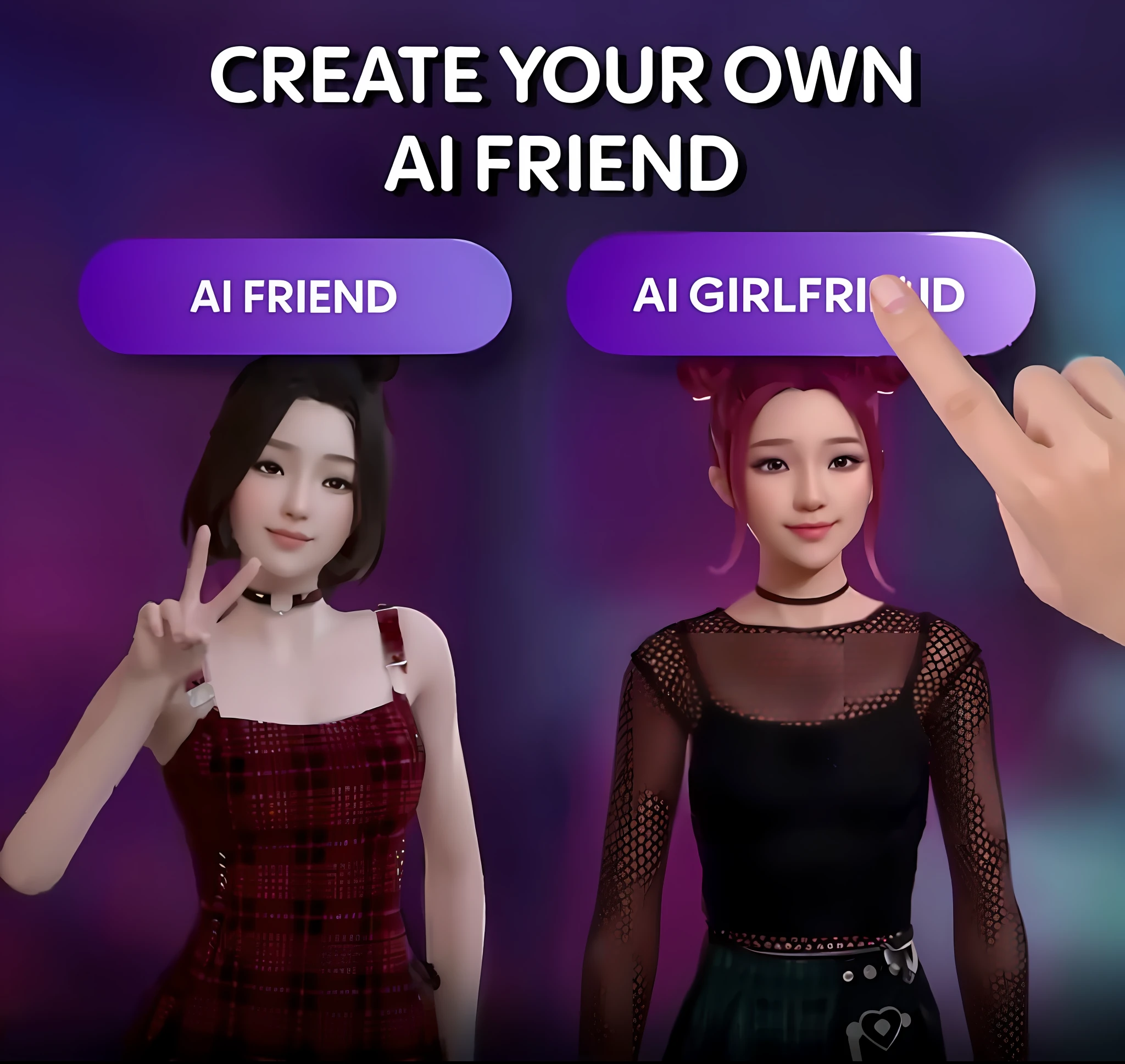 a person pointing at a button with a finger on it, with ai theme, design your own avatar, new ai race, life simulator game screenshot, character creation, ai enhanced, art with ai, ai self portrait, reallusion character creator, trending on artistation, artificial intelligence princess, the ai, endless collaboration with ai, with fully detailed faces --auto --s2