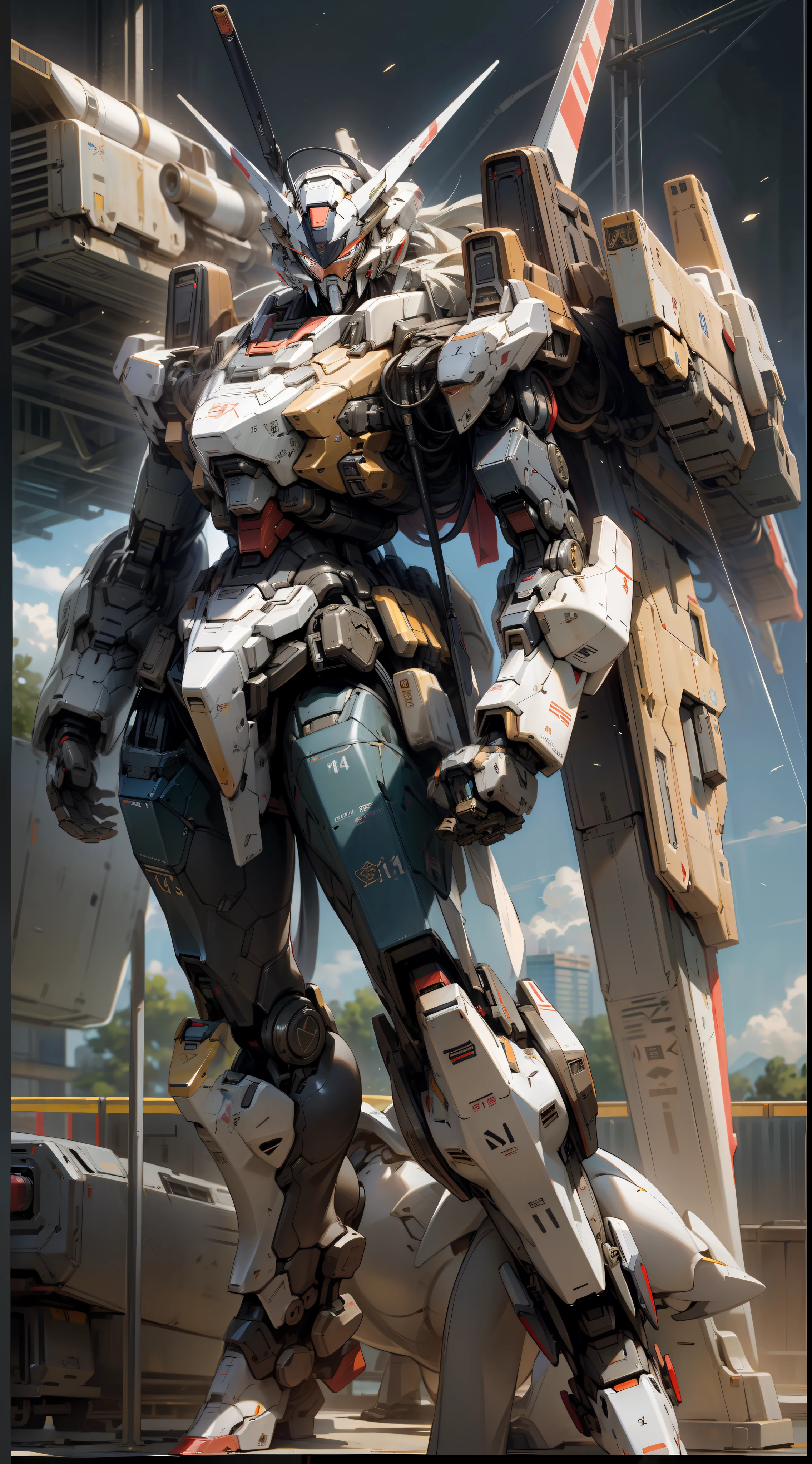 Surrealism, Ray Tracing, Photorealistic, UHD, High Detail, 32k, Best Quality, Textured Skin, Gundam Mecha, Flight, Funnel, Mecha Ship, Masterpiece, Best Quality, Mecha, Unmanned, (Full Body), (Black Mecha: 1.8), (Axisymmetric: 1.4), (HDR), (Movie Light: 1.1), White Eyes, Cool, Science Fiction, Fire, Universe, oversized shield, mecha man overlooking the background of the earth, with laser cannon beams, wars, conflicts, weapons in hand (has a huge weapon: 1.5),