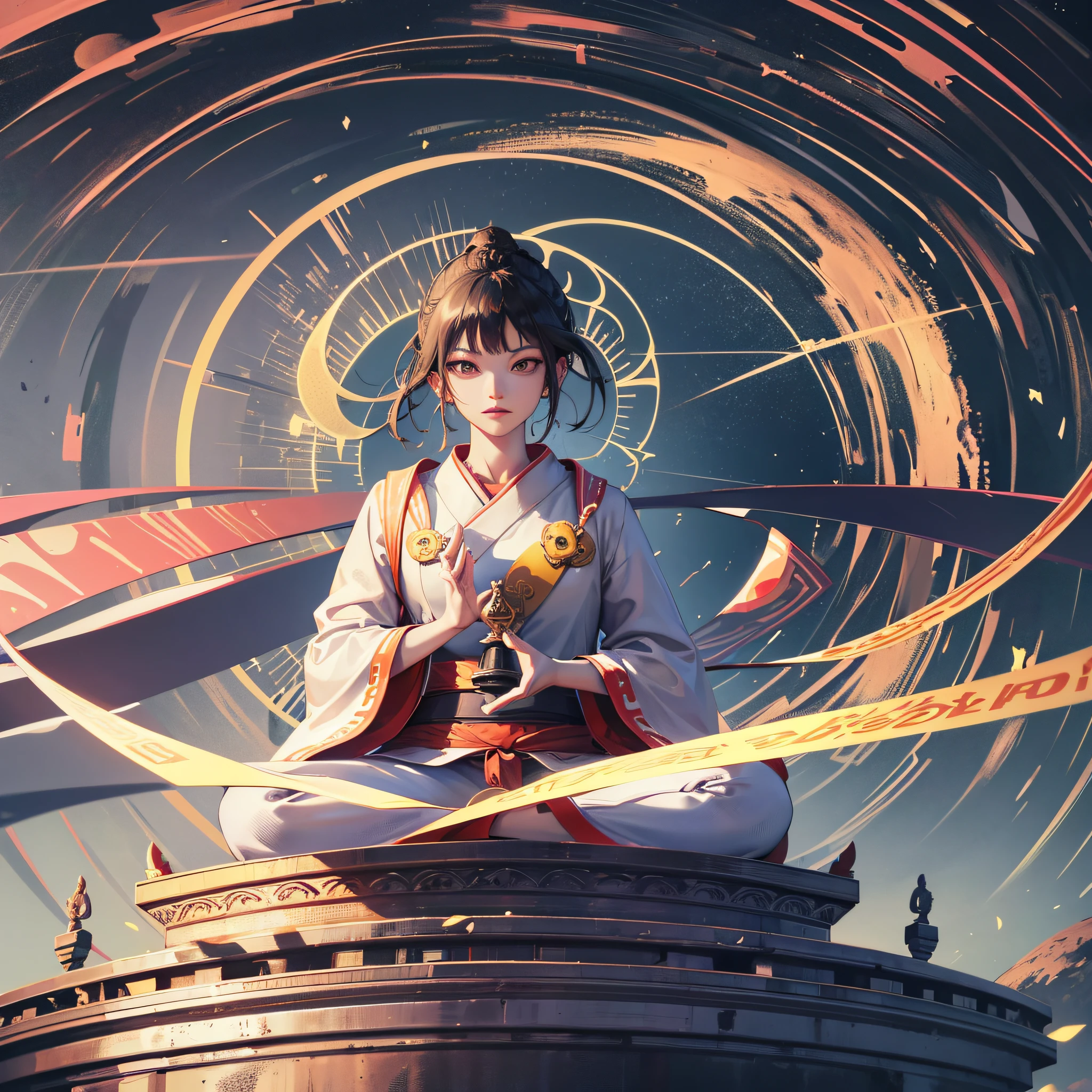 Sky, Real 3D, Photo Quality 16K/8K, Fantastic, Ryujin, Falling Null, Round Sky, Circle Null, Le Immediate Color Immediate Null, Buddhism, Buddha, --auto --s2