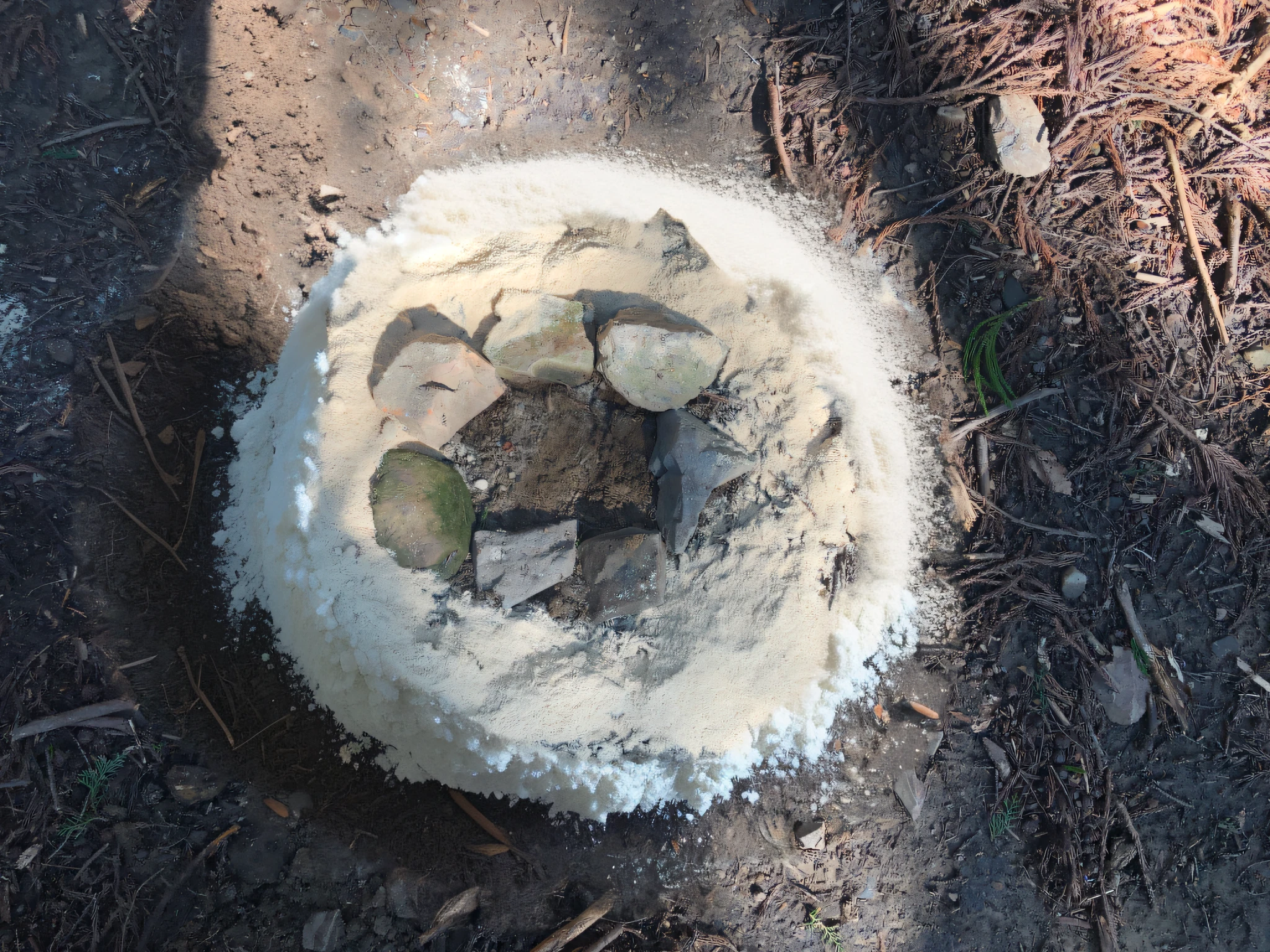 Same soil as the surroundings, soil