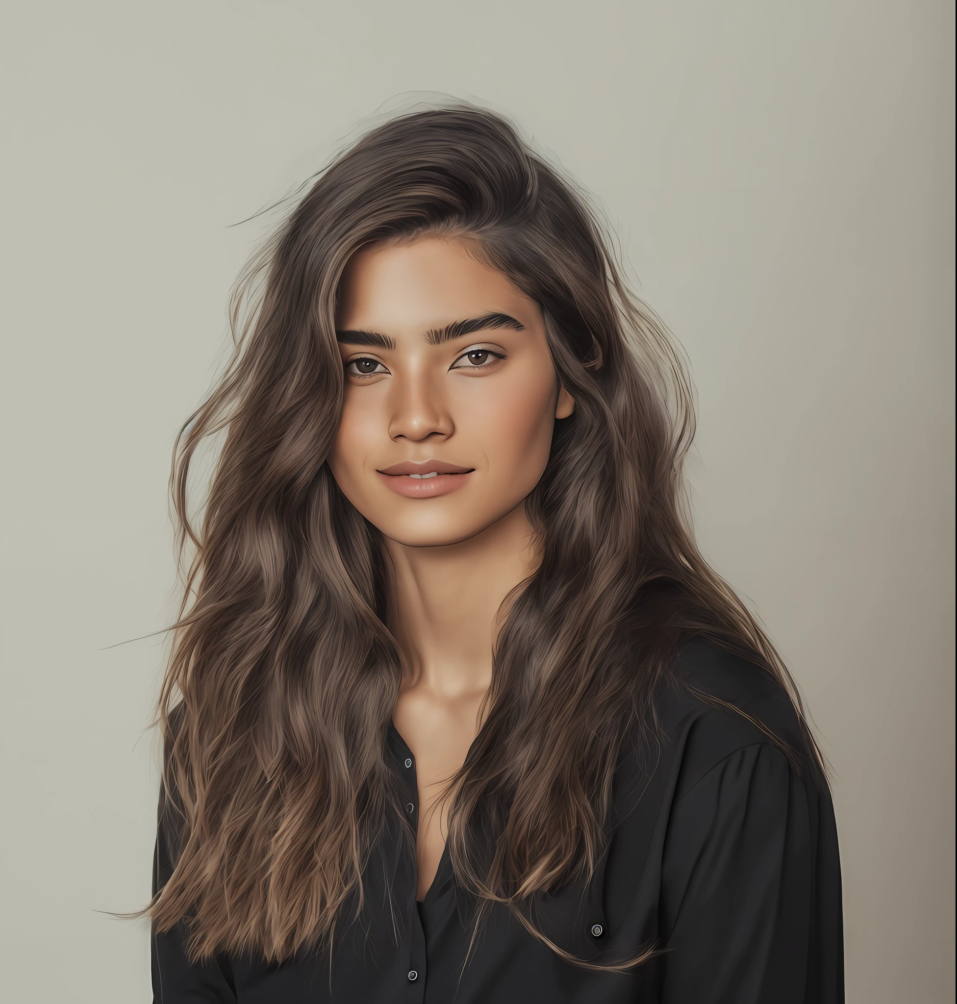 woman with black shirt