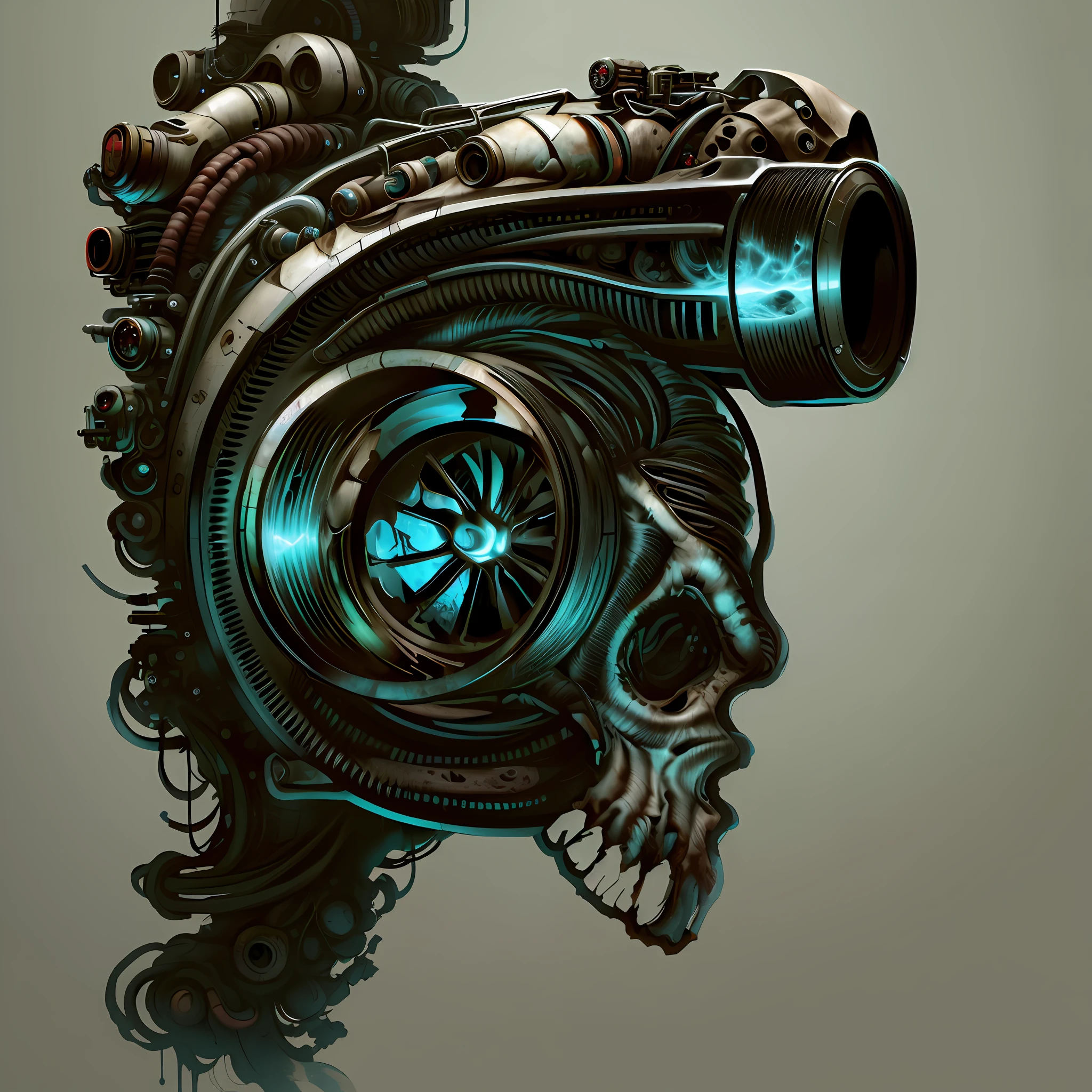 a skull with a turbo turbo turbo turbo turbo turbo turbo turbo turbo turbo turbo turbo turbo turbo turbo turbo turbo, highly detailed illustration.”, detailed artwork, high detail illustration, skull design for a rock band, heavy metal tshirt design, orthodox symbolism diesel punk, clean detailed art, highly detailed illustration, car engine concept, ram skull, high detail art, highly detailed dark art, BioPunkAI
