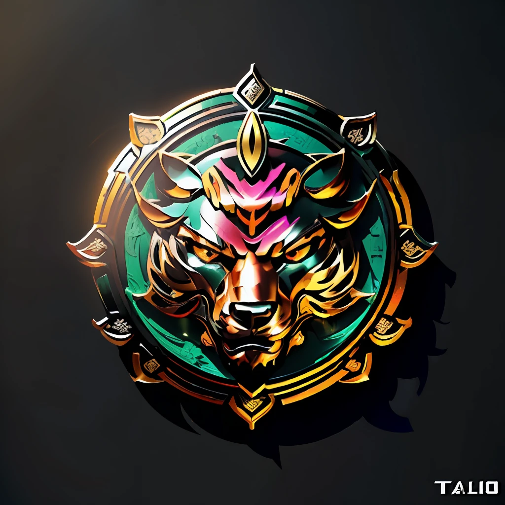 Logo, (((vibrant, realistic, dramatic, sharp-focused, ultra-clear, metallic, LOGO is "Taolong")))