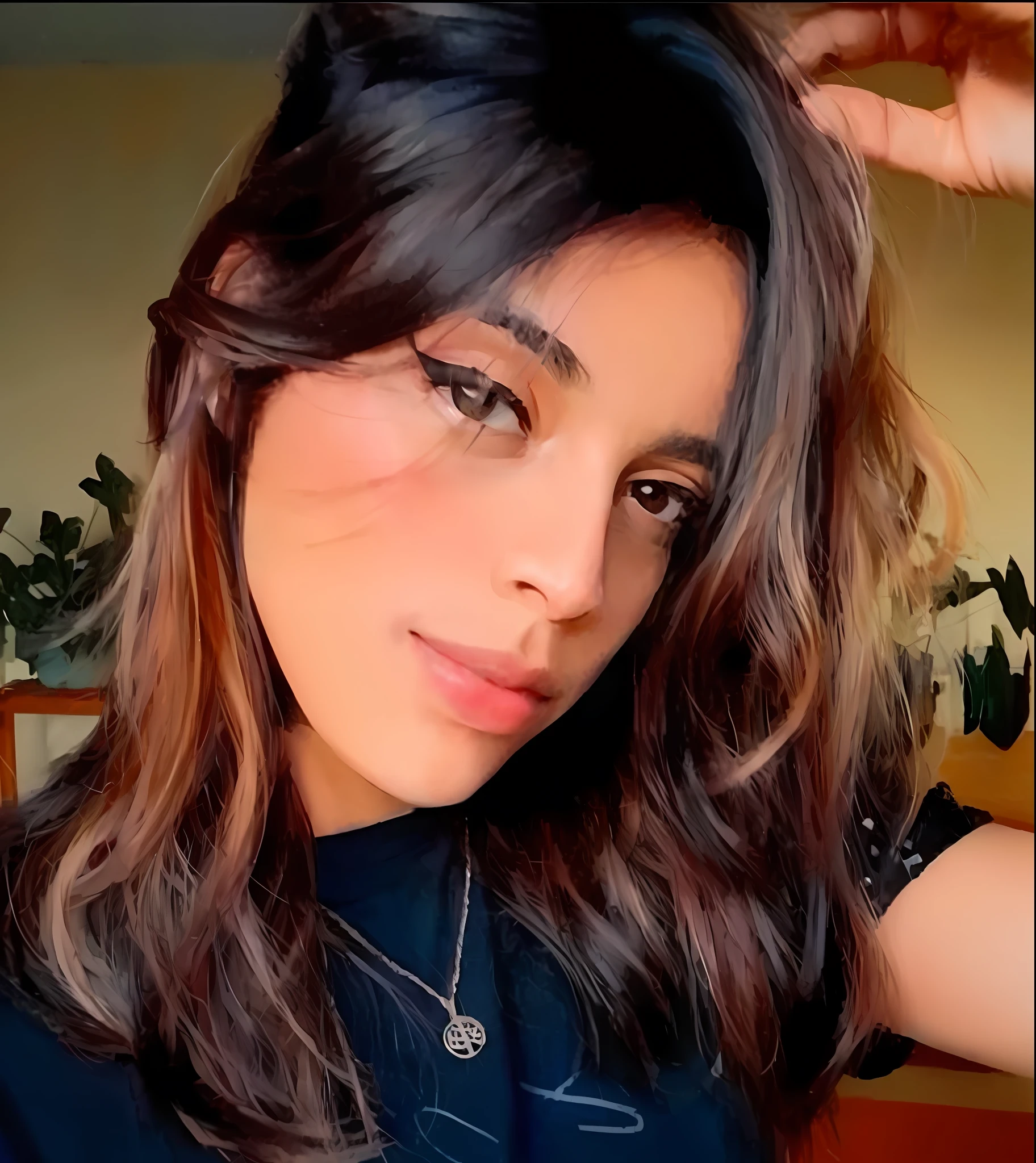 A beautiful flower in the hair