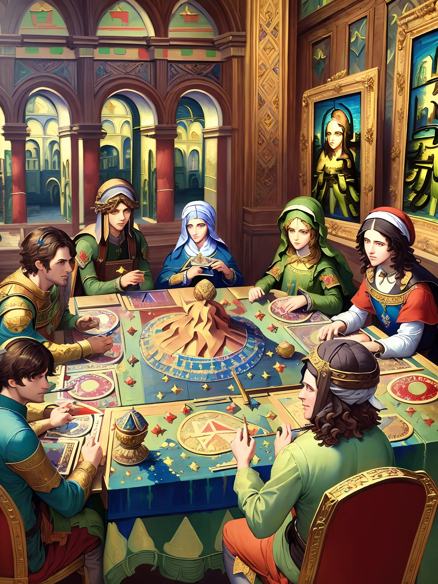 The Supper of the Wahabis + Painting The Supper + Christianity + (Masterpiece:2) --auto --s2
