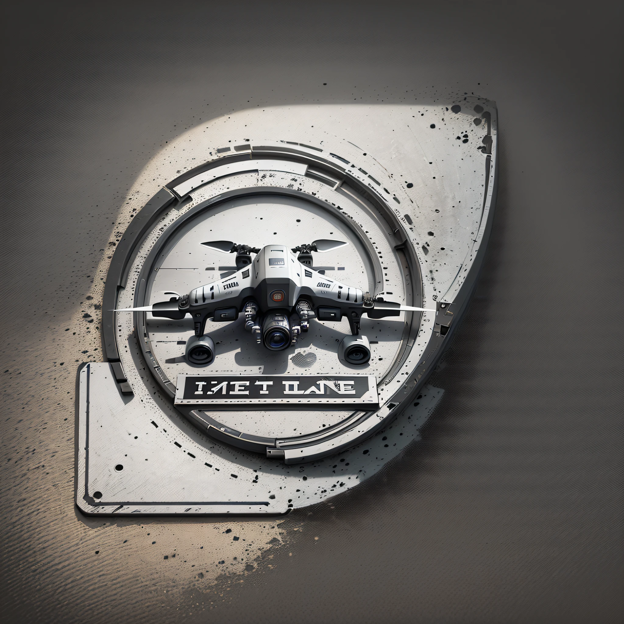 The hd image quality, simpler lines, separation of text and graphics, rich images, main designs, details, high quality images, no background, black and white images, no gradients, Drone and Camera create a sharp contrast between black and white. V&R brand marks, trend, lyrics and drone elements emphasize brand, vitality and rebellious spirit. Simple, avoid too many details. , easily recognizable logo, graphics (drone), colors (black and white), font style (modern, powerful), layout (central location) and overall design style (minimalist black and white with shadows), pure black and white, with shadows --auto --s2