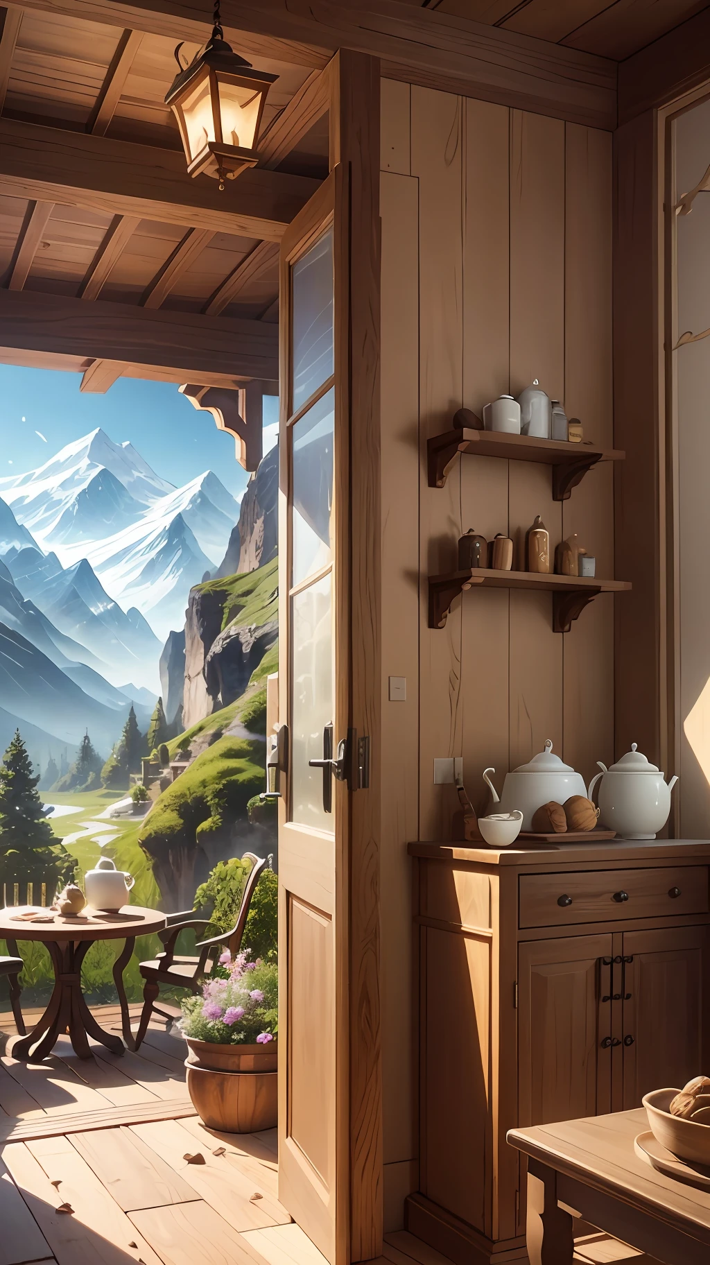 "Fairy tales".
According to the analysis of the characteristics of walnut, it was found that walnut likes sweets and fantasy elements, so he added "dessert snow mountain", "elf guard", and "pottery hut" to the picture.
In the picture, we can see a majestic snow-capped mountain, and on the top of the mountain, there is a giant cake baked by walnut himself, with a clear crack in the cake. As the screen unfolds, we discover that the cake is guarded by a (elf).
On the other side of the picture, we can see one (pottery hut), the door of which is closed, and from time to time there is a grumbling sound, as if the walnut is brewing something inside.
The whole painting is bright in color and flowing. It looks like a chic (fairytale world), and we can imagine humans and magical creatures living together peacefully, and the characters experience various adventures in a world full of strange surprises.
In this way, a painting based on the walnut was completed. Different (prompts) and (keywords) can add more details and emotions to the picture, and different AI models can also bring us different visual experiences, opening up more creative imagination space for creators and users. --auto --s2
