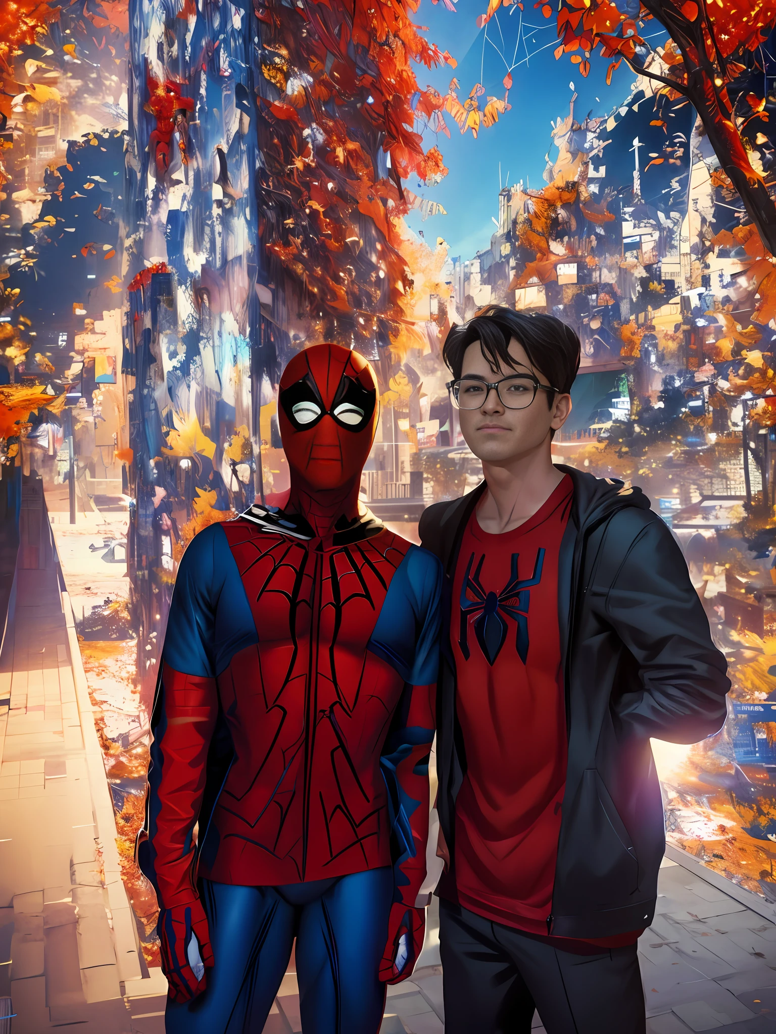 Spider-Man art, high detail, full body composition, fanart, 8k.