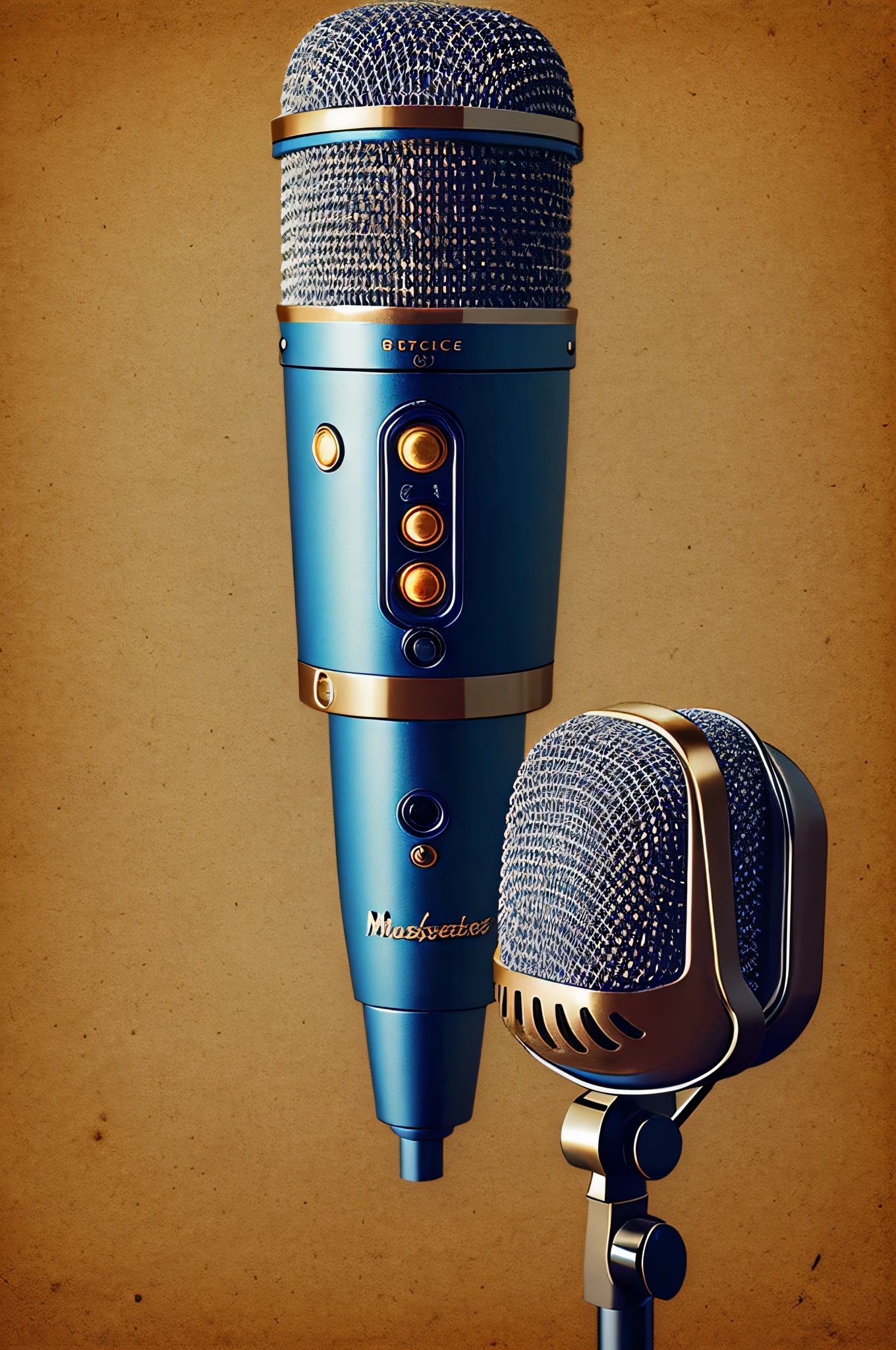 "((masterpiece)), best quality, detailed, comic style, realistic microphone, ultra-presentation, elaborate details."