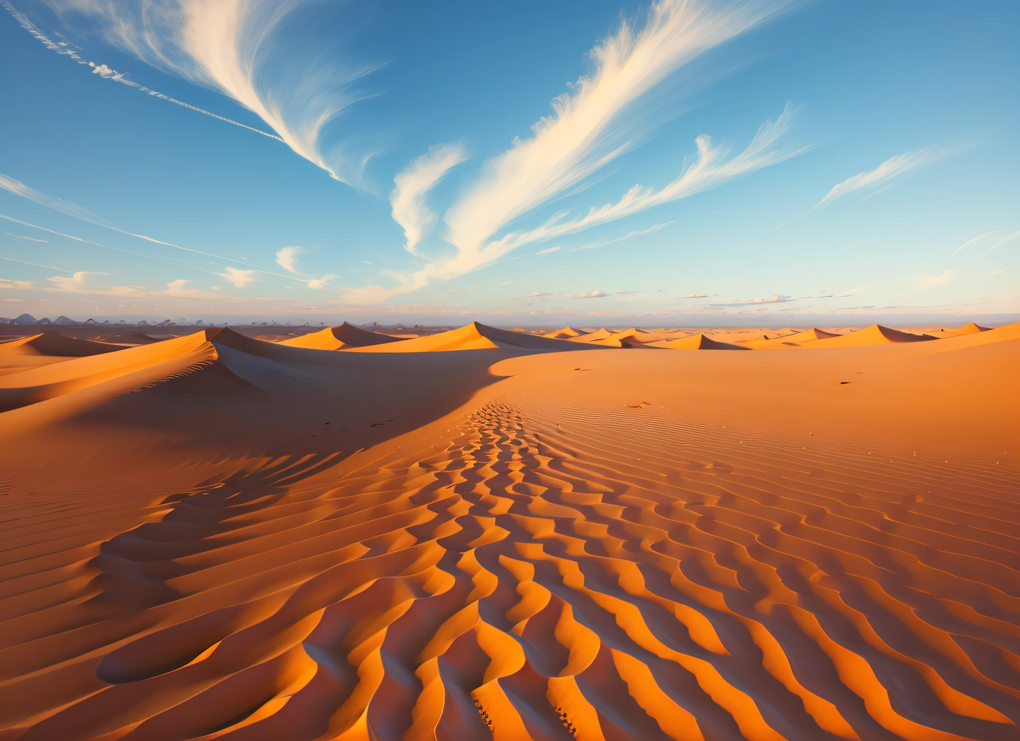landscape, on the sand of the desert --auto --s2