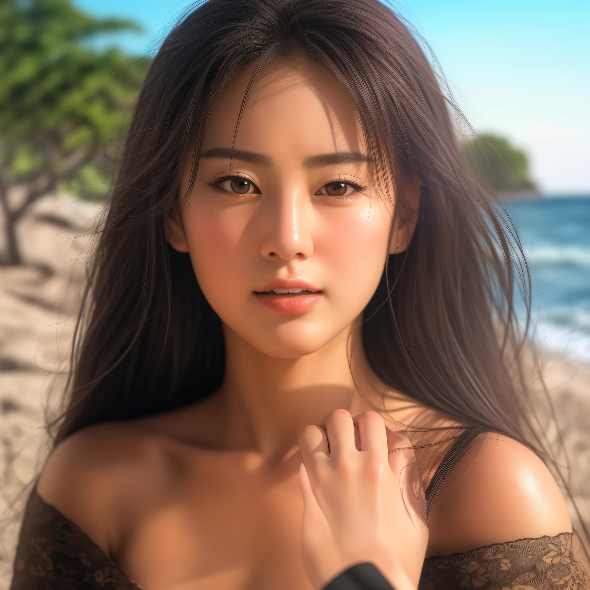 masterpiece, best quality, ultra detail, high resolution, 4K, 4K portrait, 8K, 8K portrait, 16K, 16K portrait, Unity 8K wallpaper, highly detailed CG, realistic, raw photography, real person, portrait photography, photorealistic, detail skin, Izumi Sakai, closed mouth