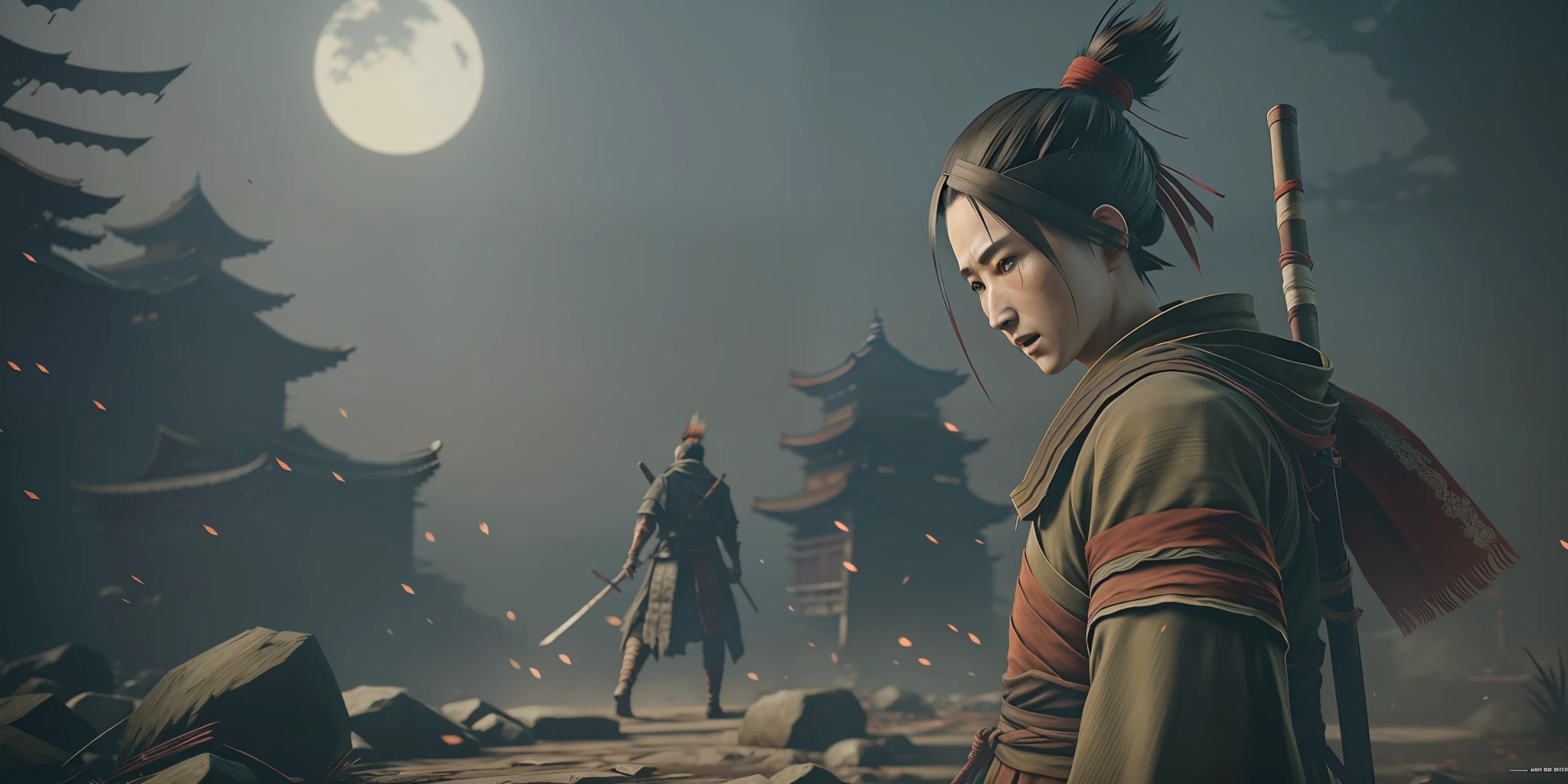 game “Sekiro: Shadows Die Twice” scence cinematic 8k render unreal engine trending artstation